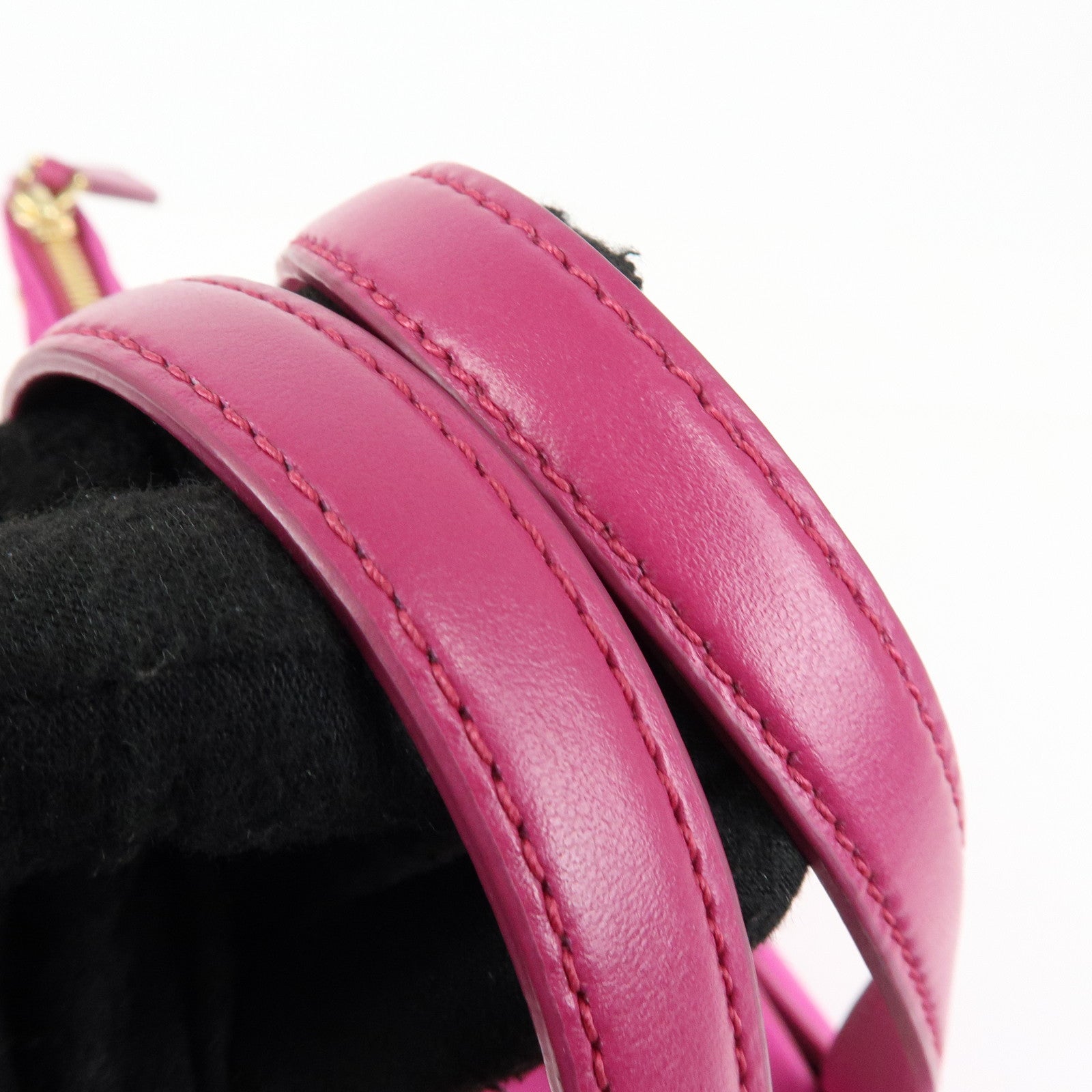 Ferragamo Gancini Nylon Leather 2Way Bag Hand Bag Shoulder Bag Pink
