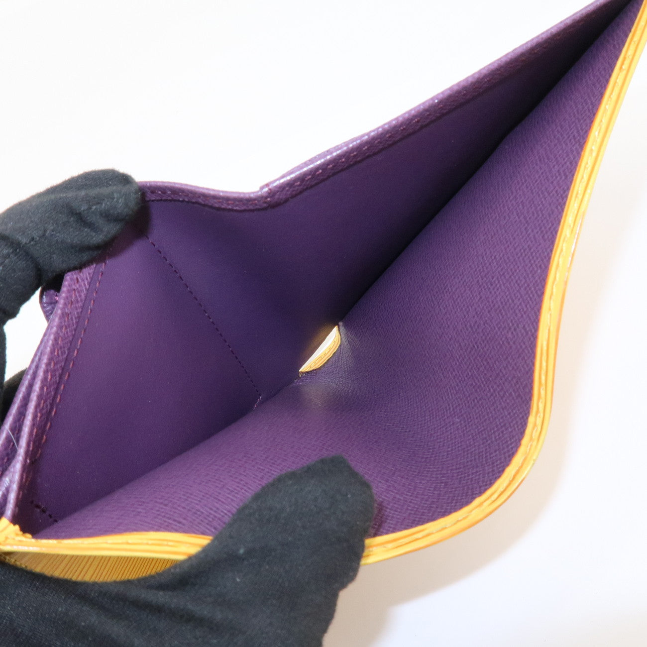 Louis Vuitton Epi Portefeuille Bié Compact Wallet Yellow M63559