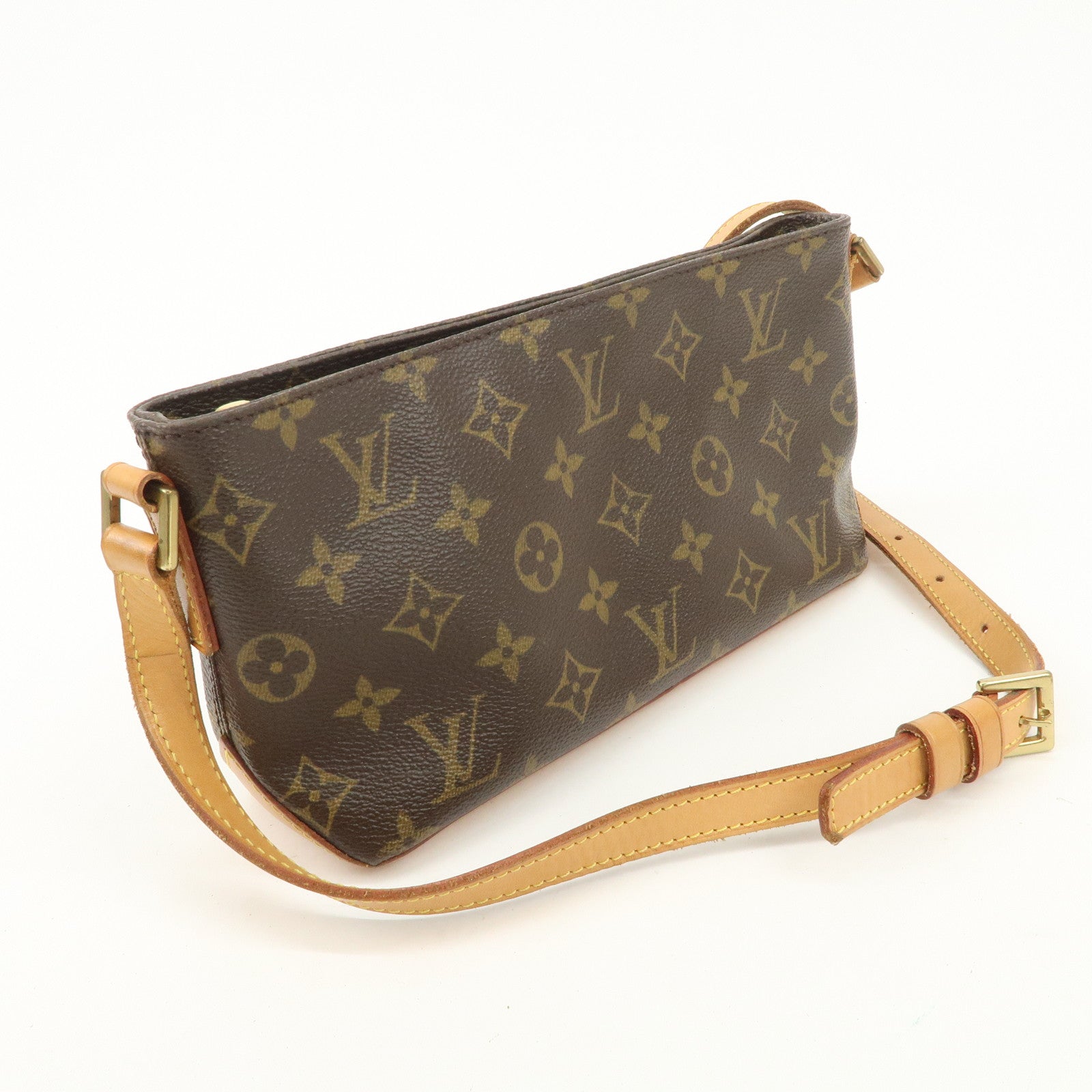 Louis Vuitton Monogram Trotteur Shoulder Bag Brown M51240