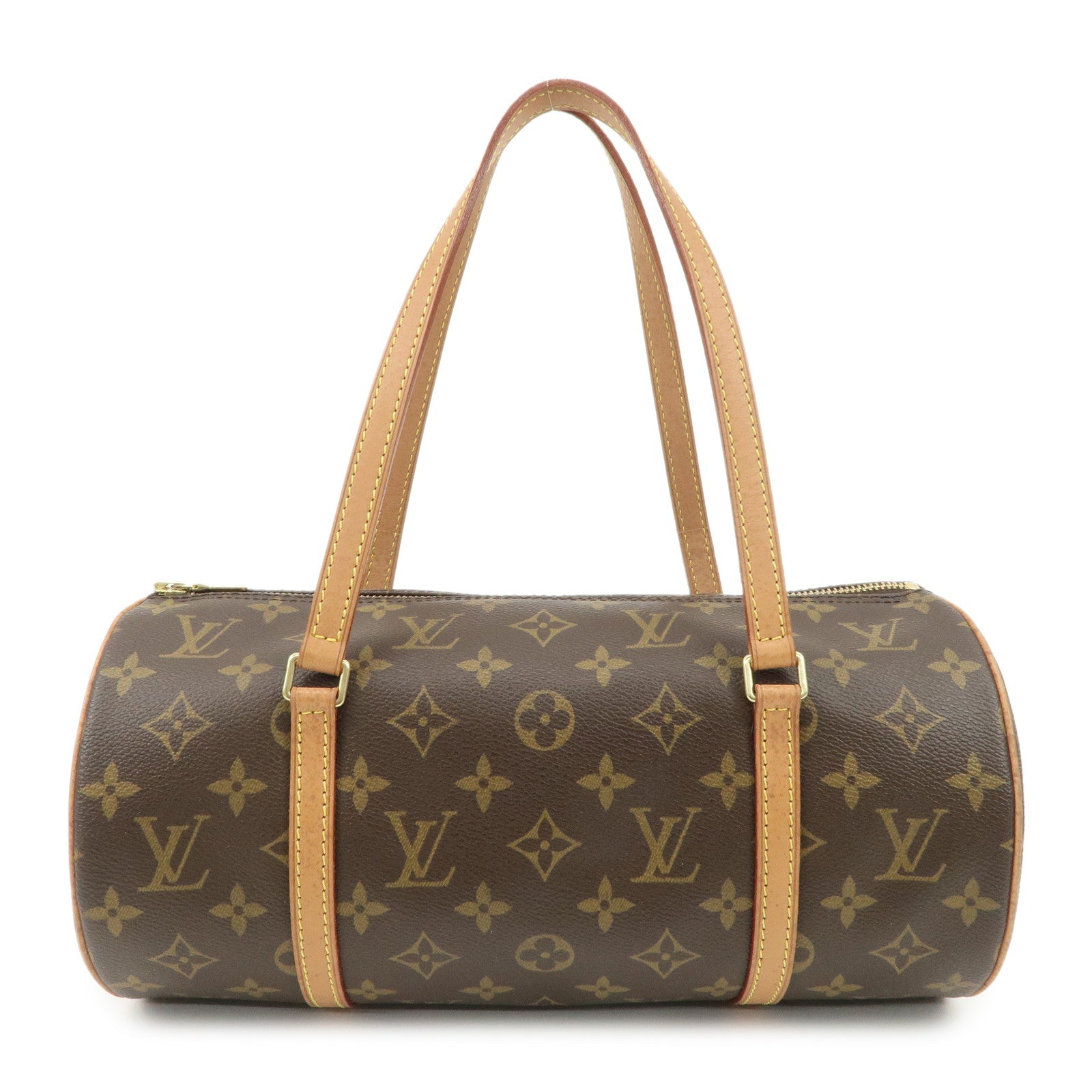 Louis Vuitton Monogram Papillon 30 Hand Bag New Style Brown M51385
