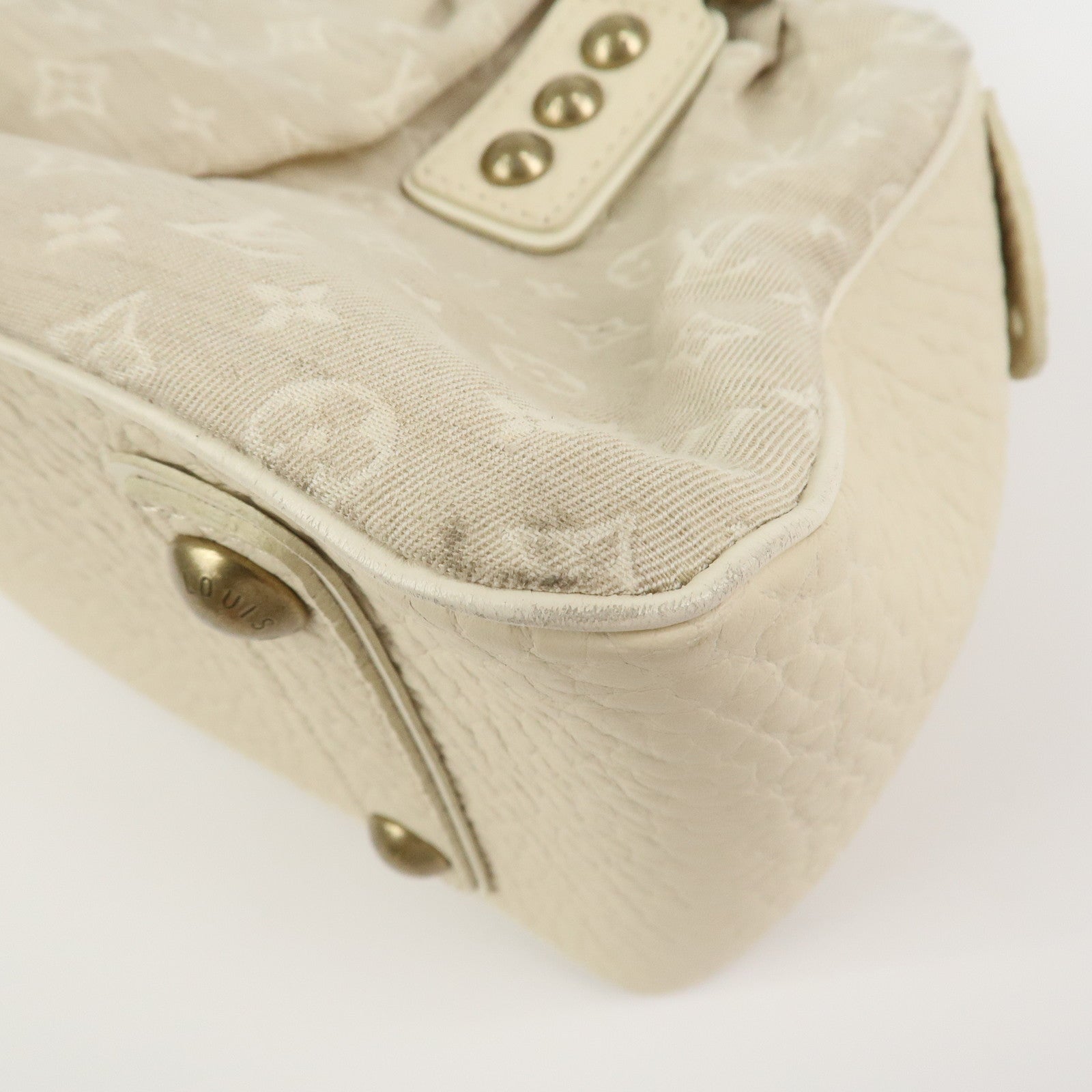 Louis Vuitton Monogram Mini Lin Trapeze PM Hand Bag Dune M40061