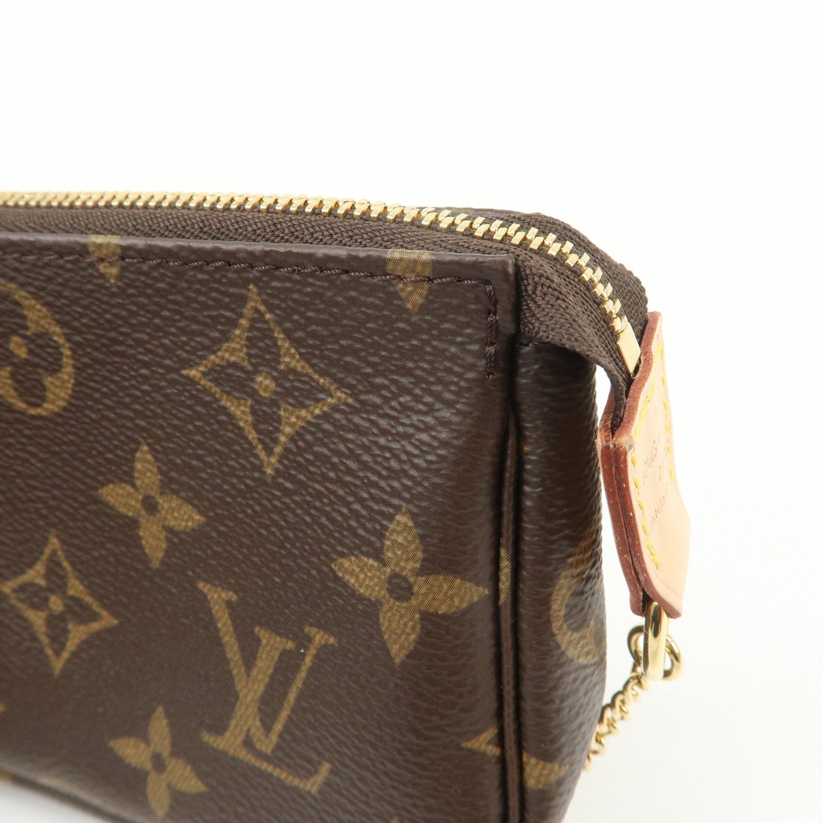 Louis Vuitton Monogram Mini Pochette Accessoires Hand Bag M58009