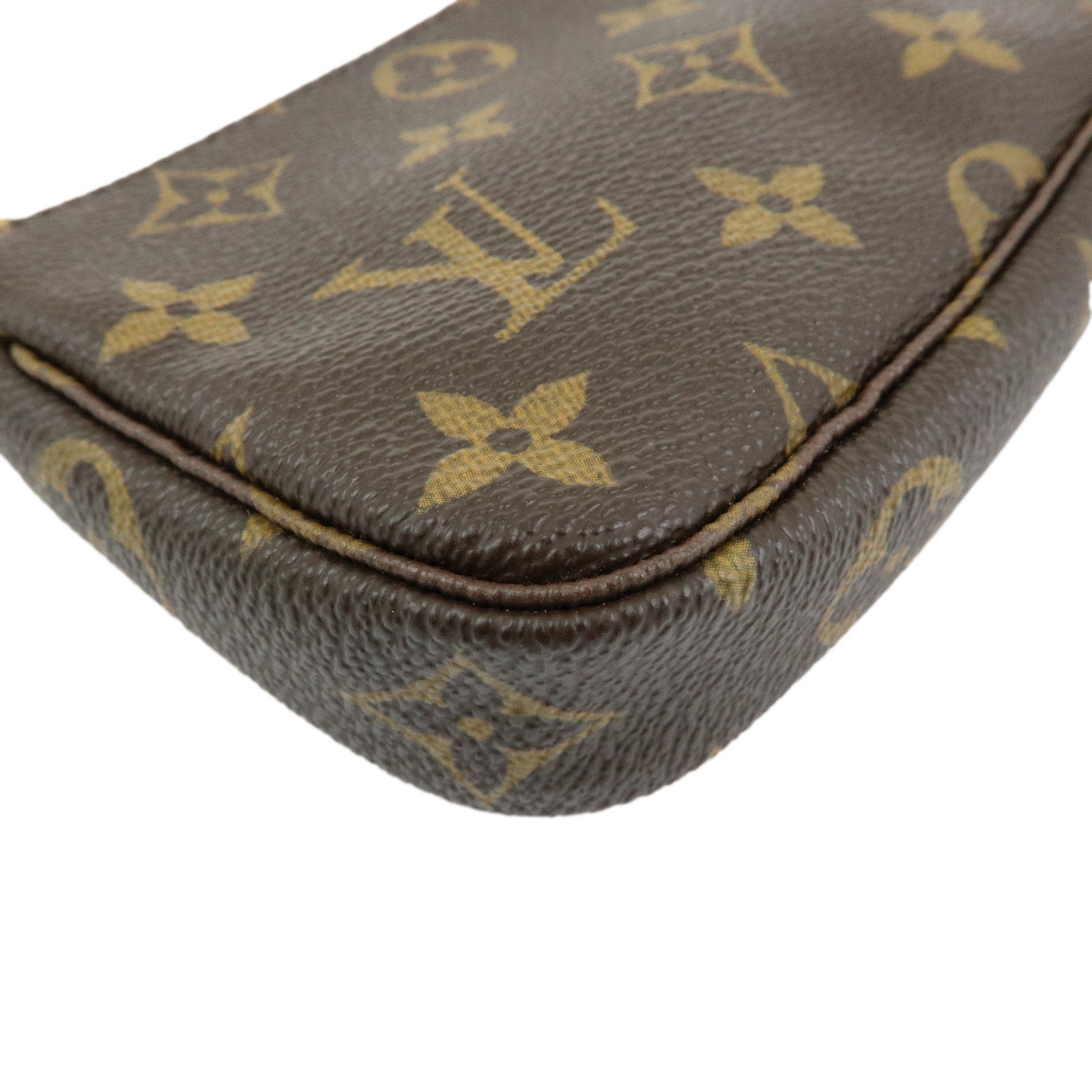Louis Vuitton Monogram Mini Pochette Accessoires Hand Bag M58009