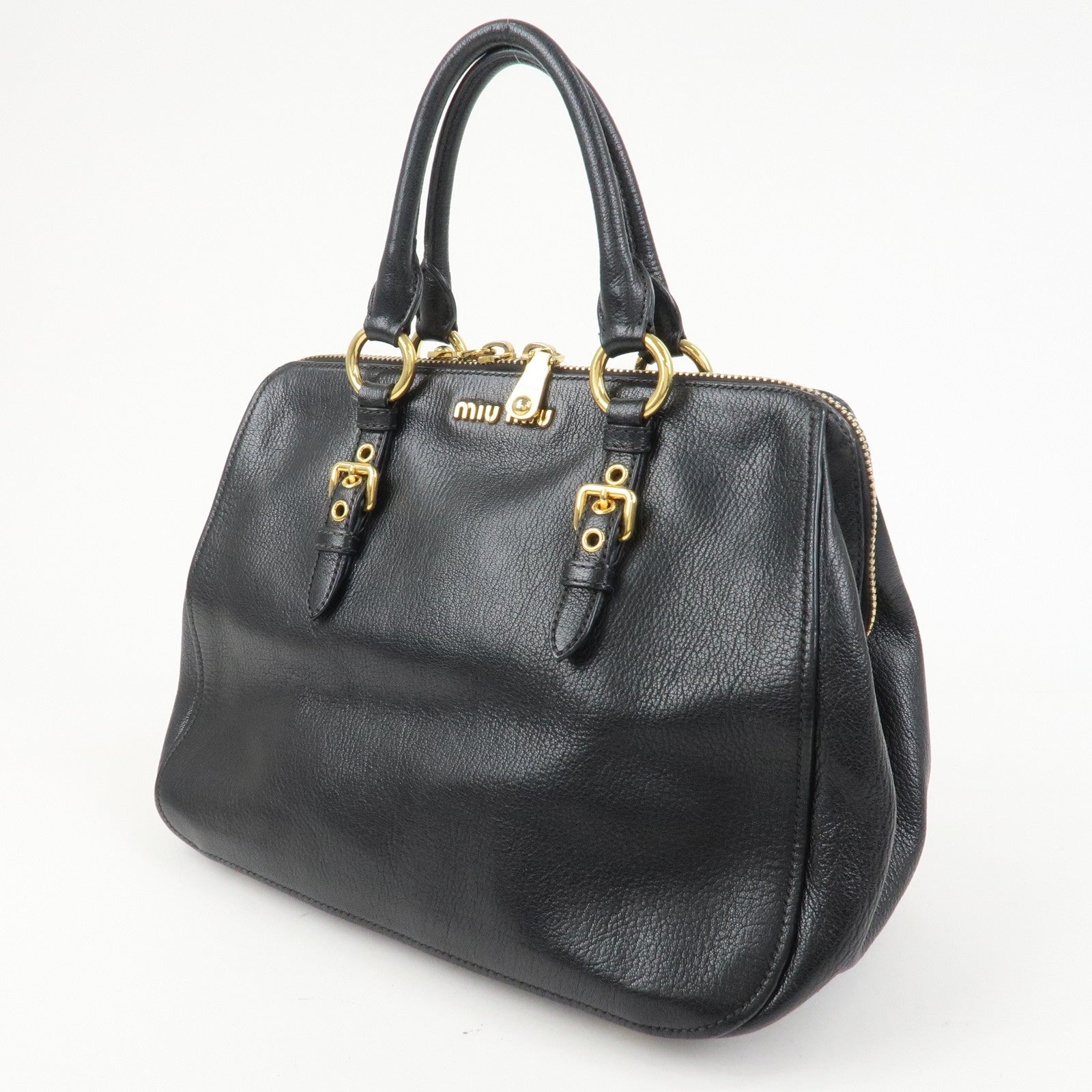 MIU MIU MADRAS 2Way Bag Hand Bag Shoulder Bag RL0058