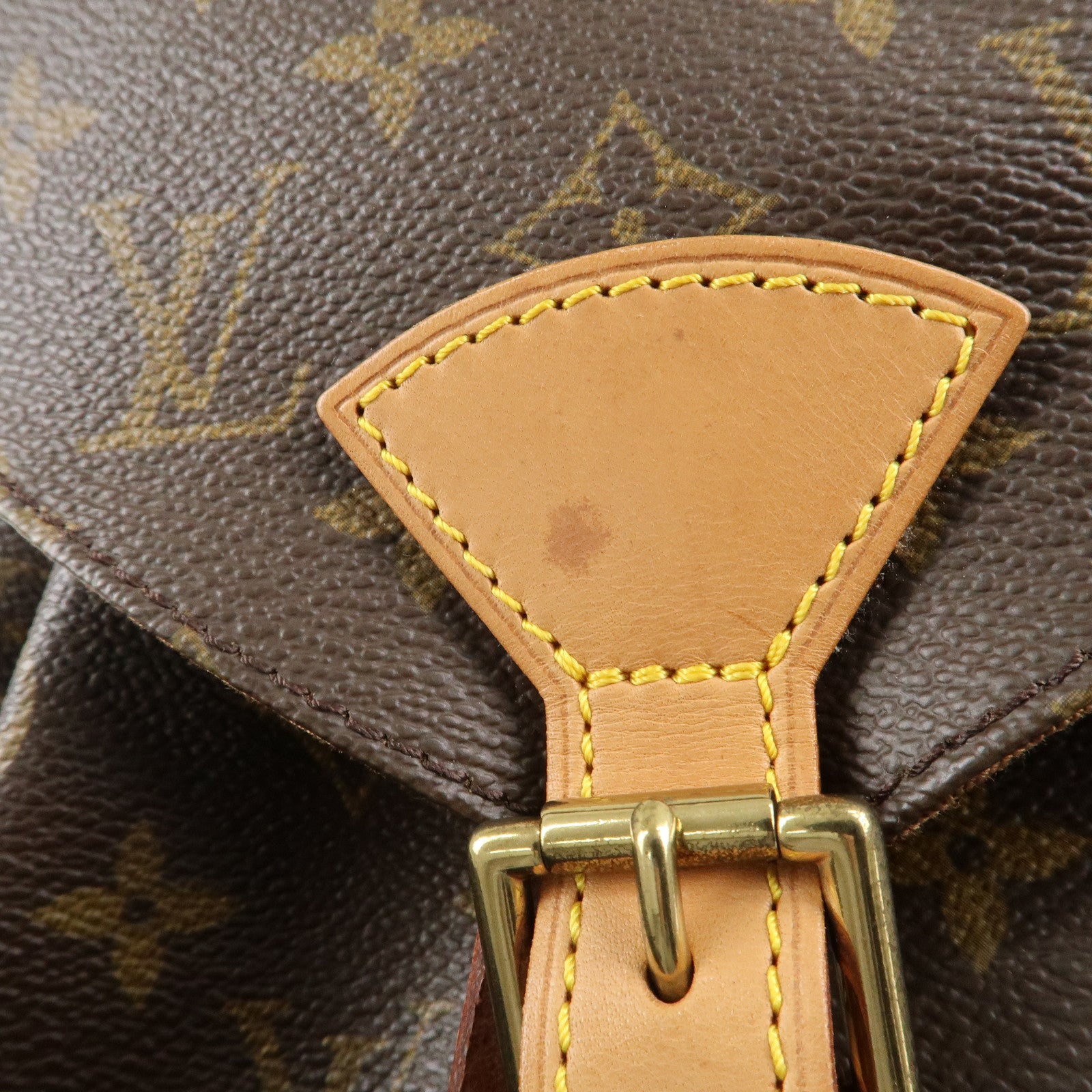 Louis Vuitton Monogram Montsouris MM Back Pack Ruck Sack M51136 Used