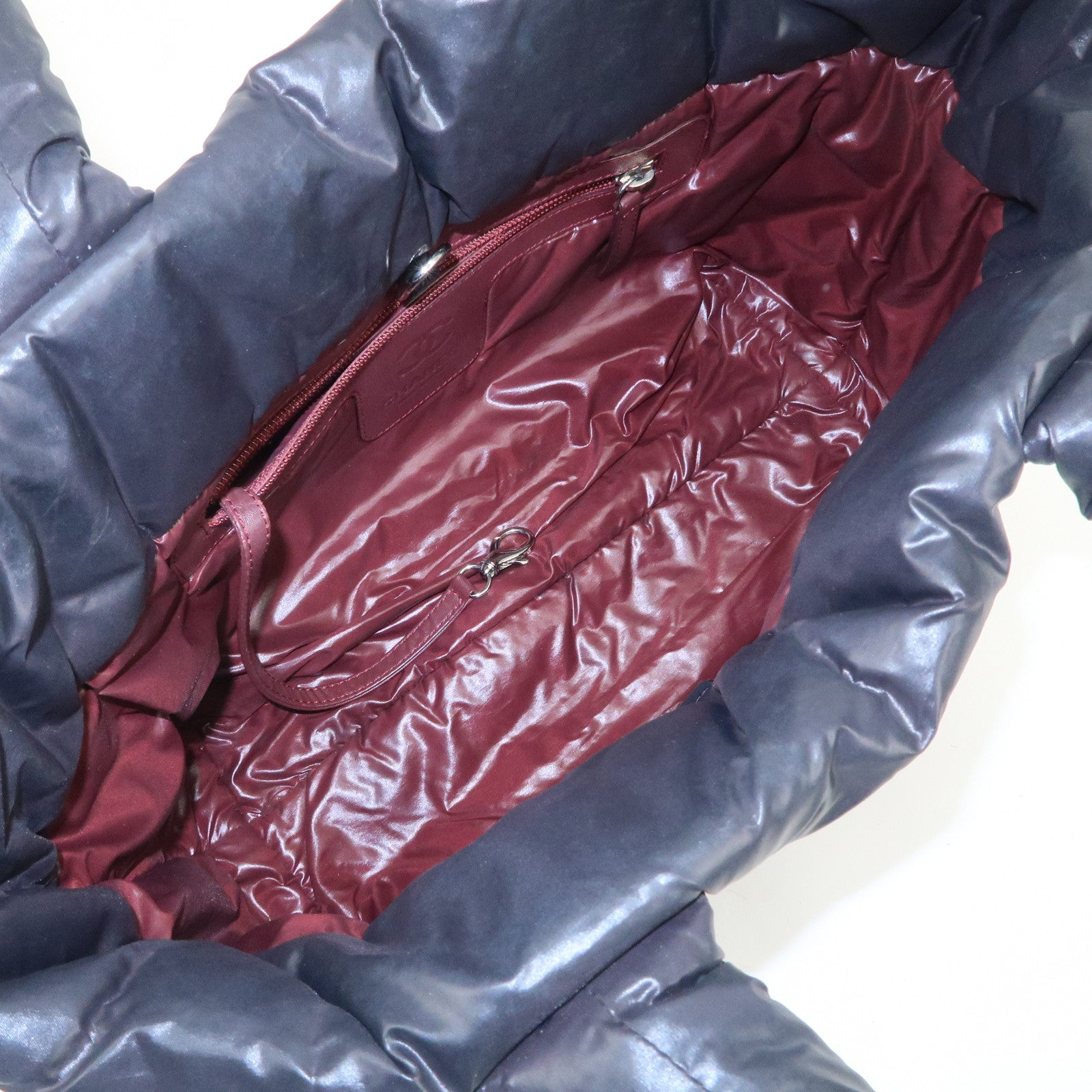 CHANEL COCO Cocoon PM Nylon Leather Tote Bag Hand Bag Black A48610