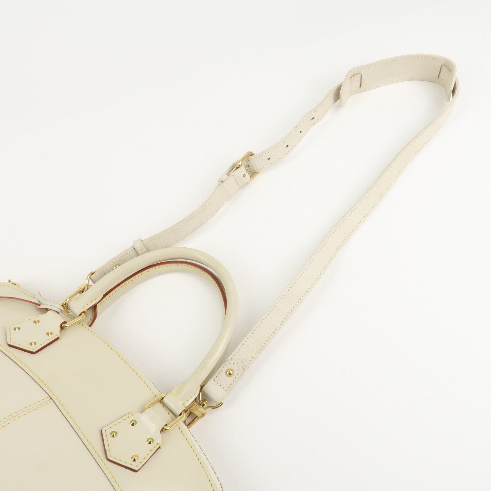 Louis Vuitton Suhari Lockit PM 2Way Hand Shoulder Bag Blanc M91887 Used