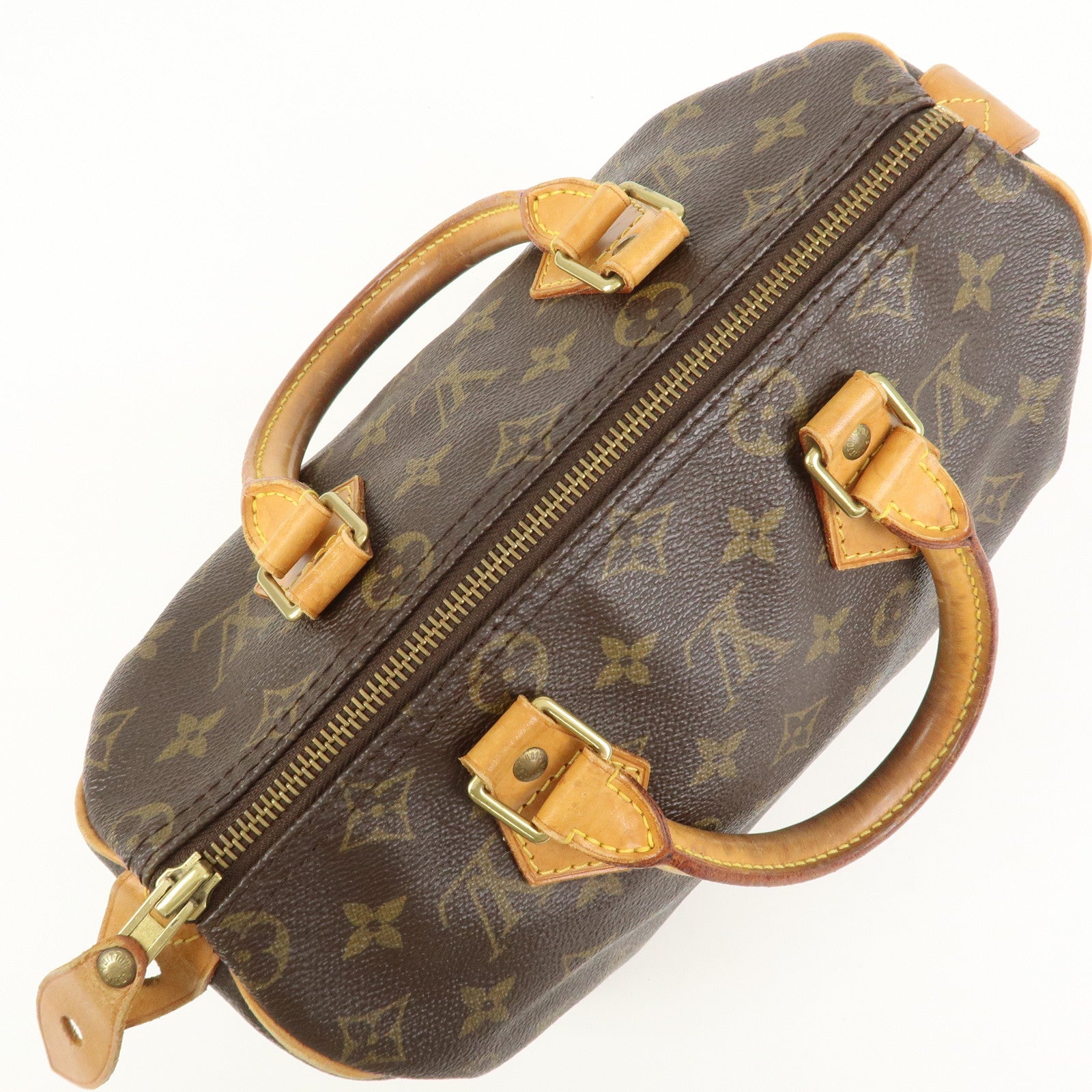 Louis Vuitton Monogram Speedy 25 Boston Bag Hand Bag Brown M41528