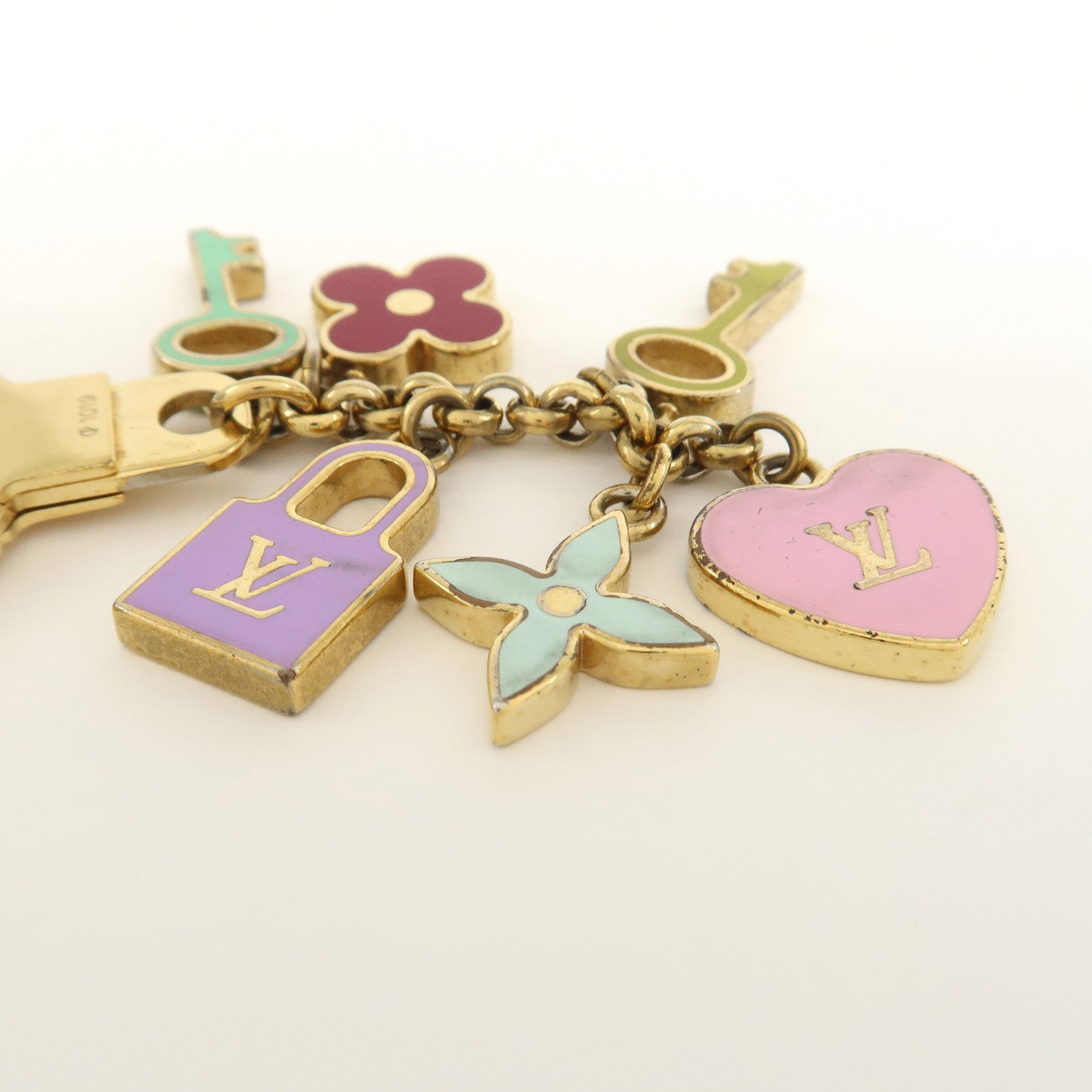 Louis Vuitton Portefeuille Clテゥs Pretty Charm Key Holder M66145