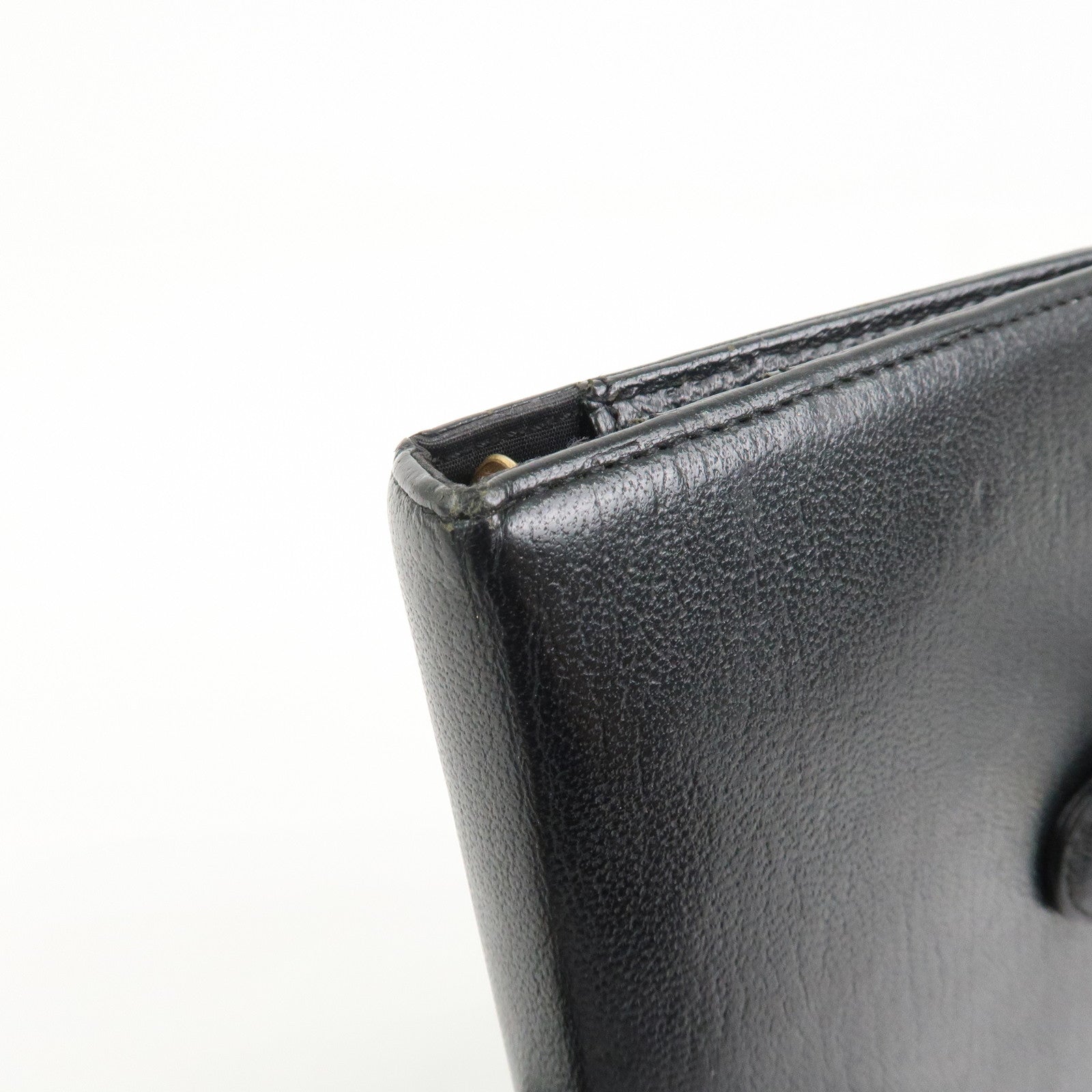 CHANEL COCO Mark Leather Planner Cover Agenda Black