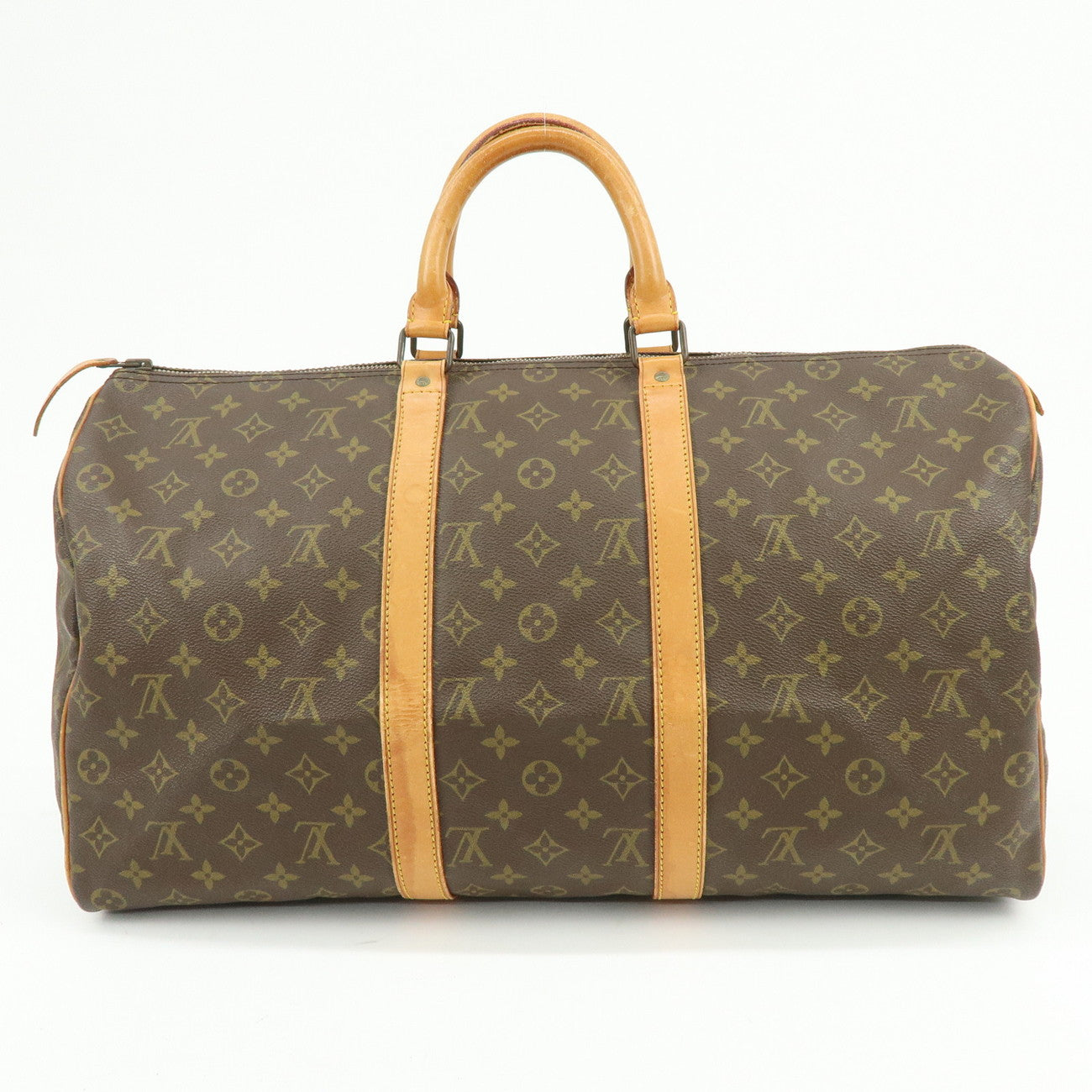 Louis Vuitton Monogram Keep All 50 Boston Bag Brown M41426