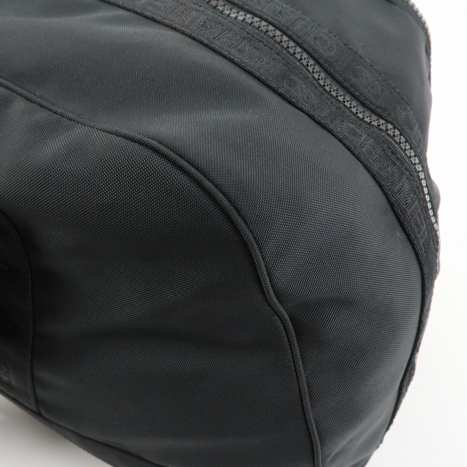 CHANEL COCO Mark Sport Line Nylon Boston Bag Shoulder Bag Black