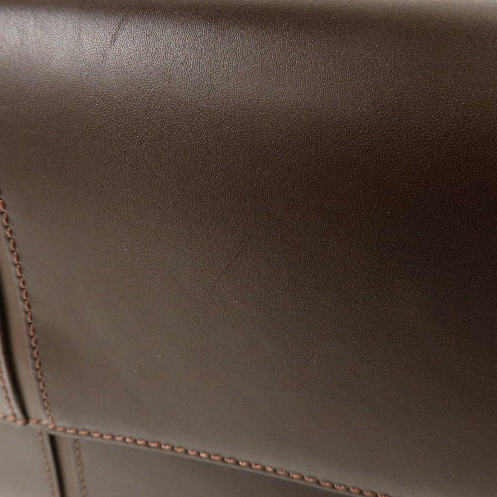 BURBERRY Leather Hand Bag Shoulder Bag Brown