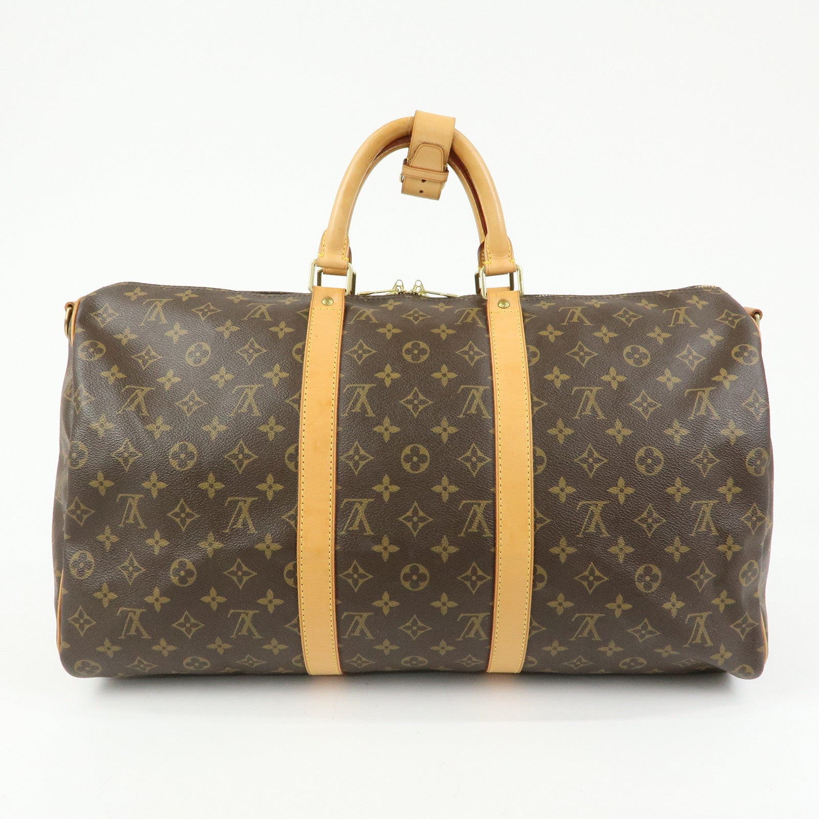 Louis Vuitton Monogram Keep All Bandouliere 50 Boston Bag M41416