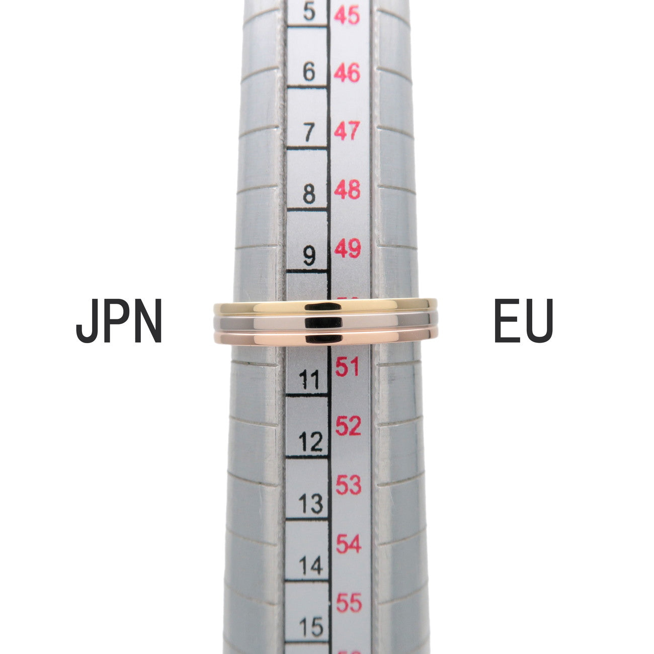 Cartier Vendome Three Color Ring K18 750YG/RG/WG #50 US5.5