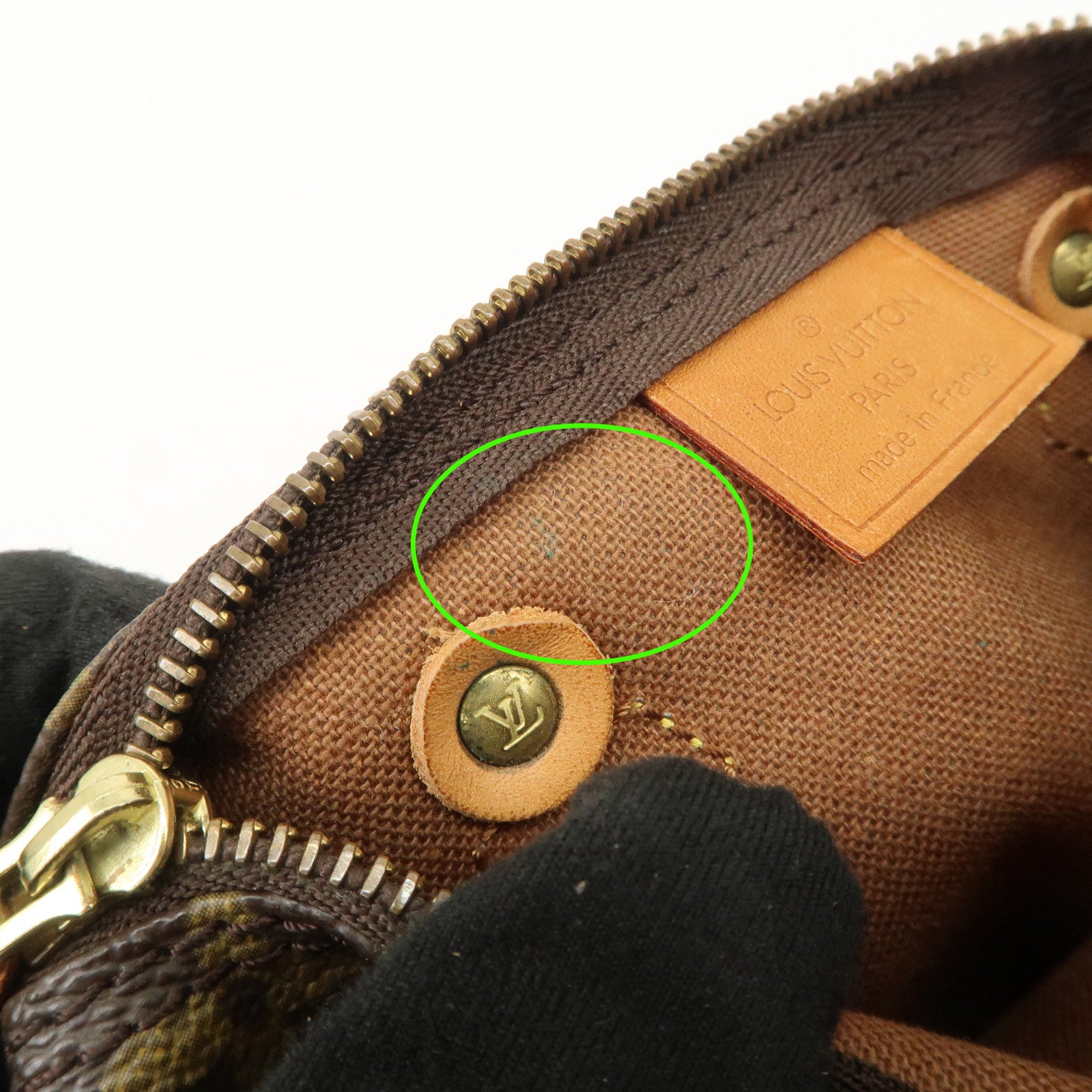 Louis Vuitton Monogram Canvas Mini Speedy Hand Bag Brown M41534