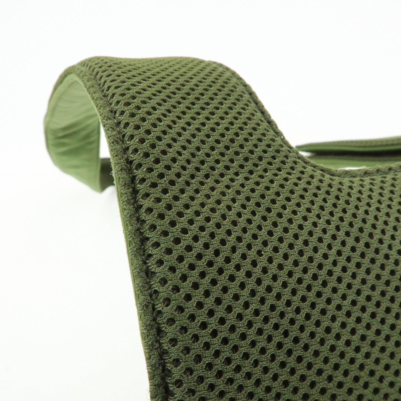 MIU MIU 90's Archive Chest Ring Mesh Nylon Shoulder Bag Khaki