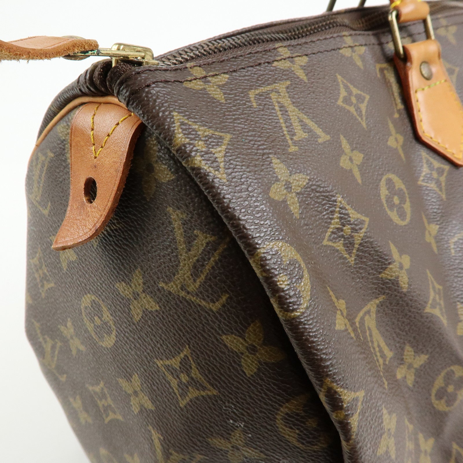 Louis Vuitton Monogram Speedy 40 Hand Bag Boston Bag Brown M41522