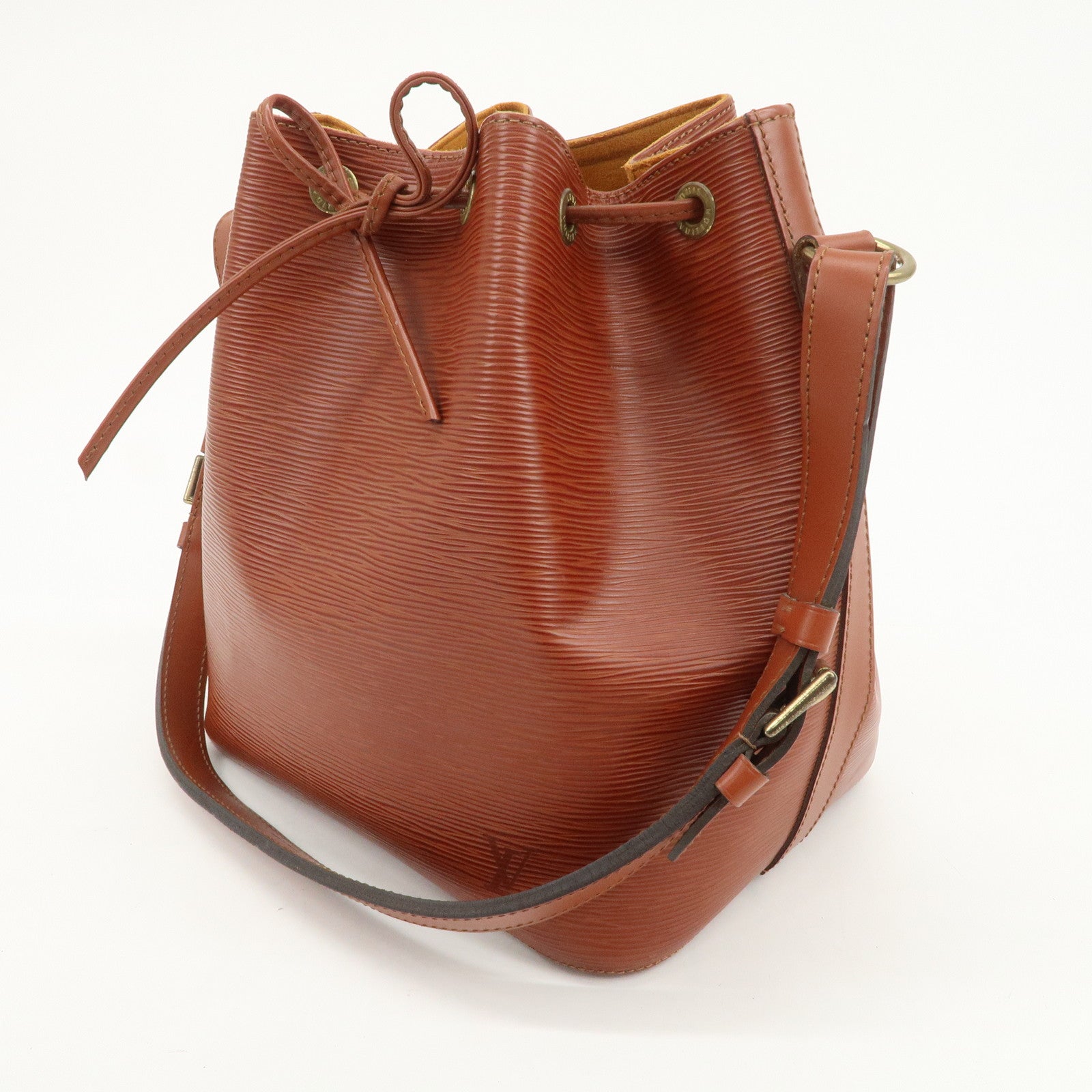 Louis Vuitton Epi Petit Noe Shoulder Bag Kenya Brown M44103