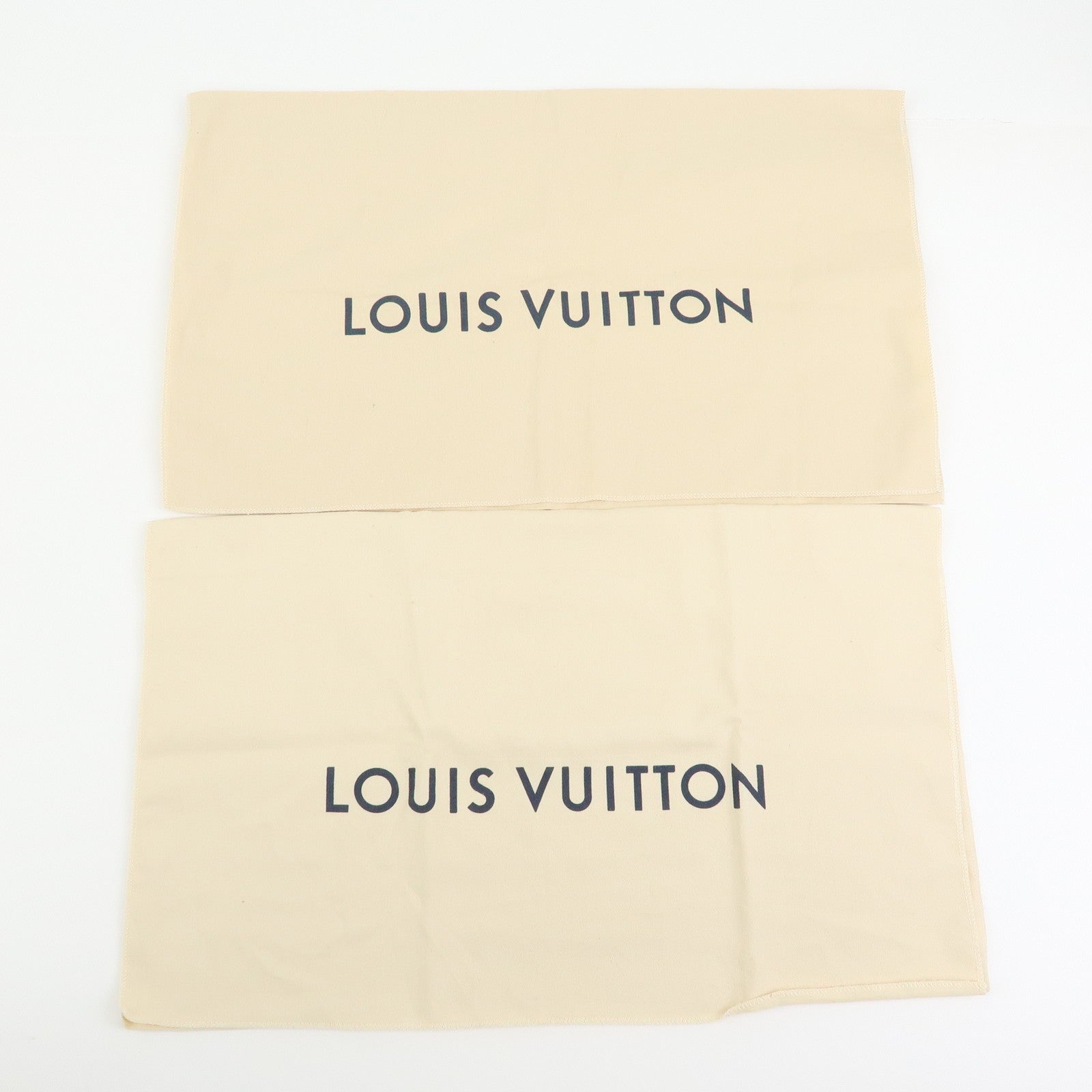 Louis Vuitton Set of 10 Dust Bag Storage Bag Flap Style Beige