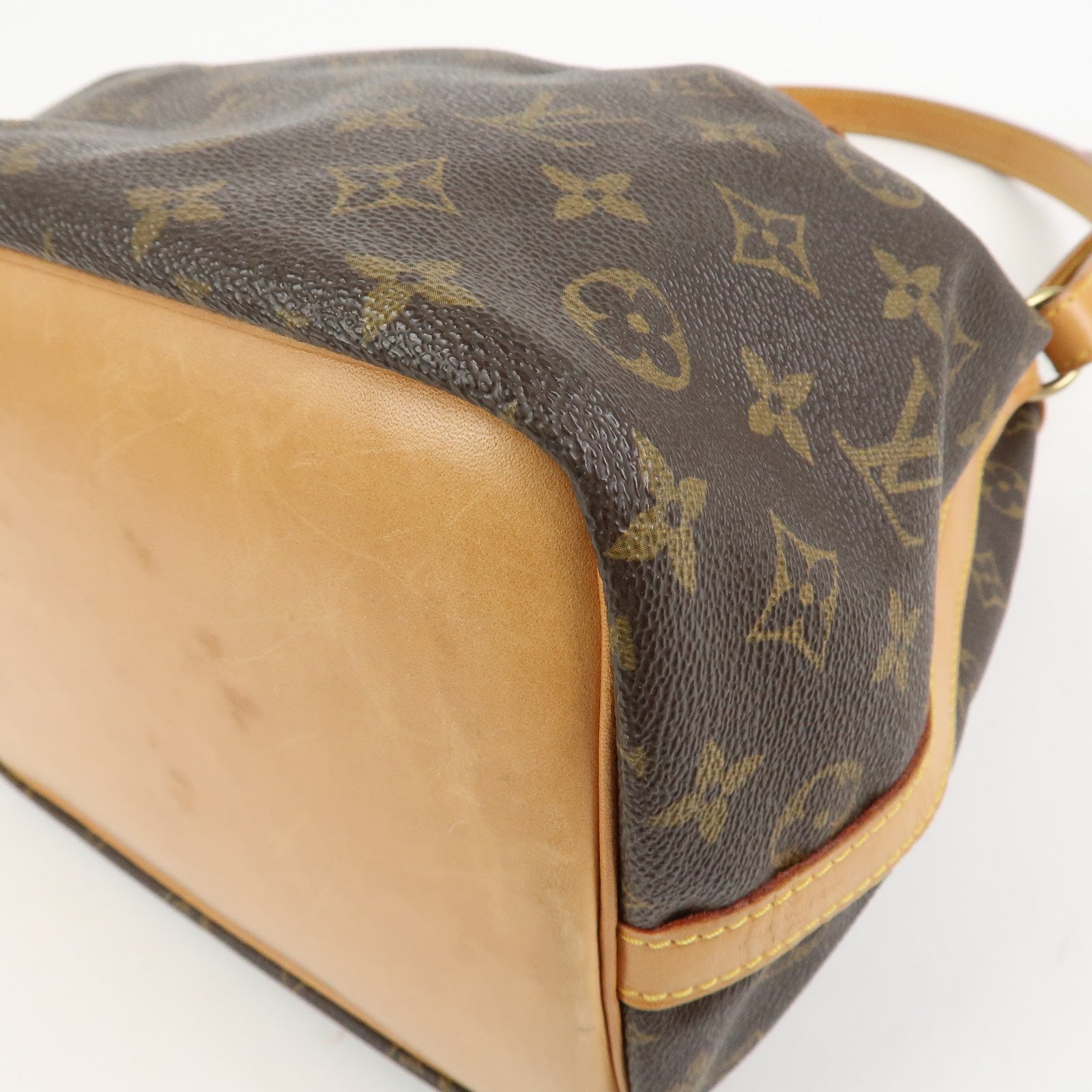 Louis Vuitton Monogram Petit Noe Shoulder Bag Brown M42226