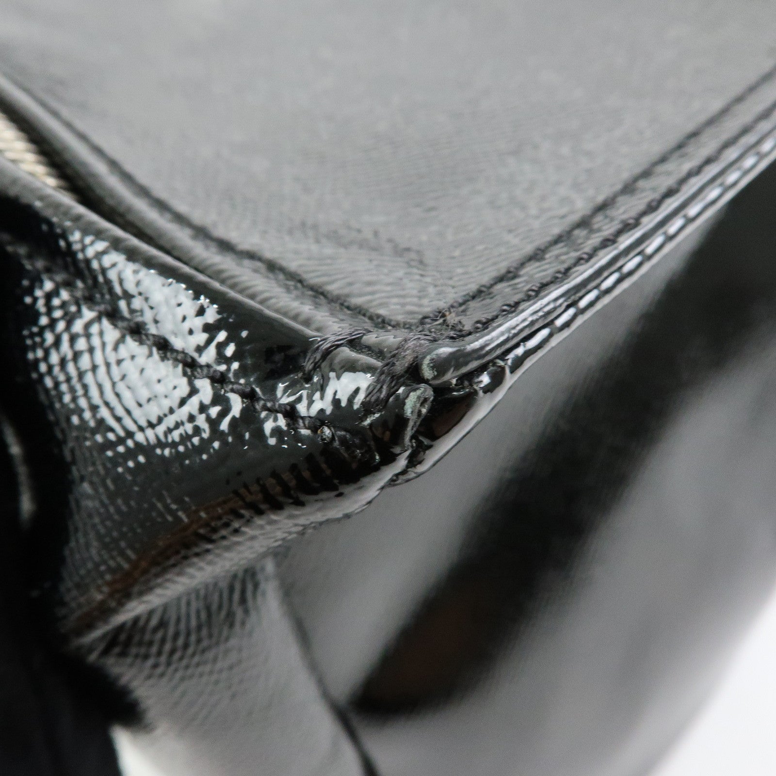 GIVENCHY Pandora Patent Leather 2Way Shoulder Bag Hand Bag Black