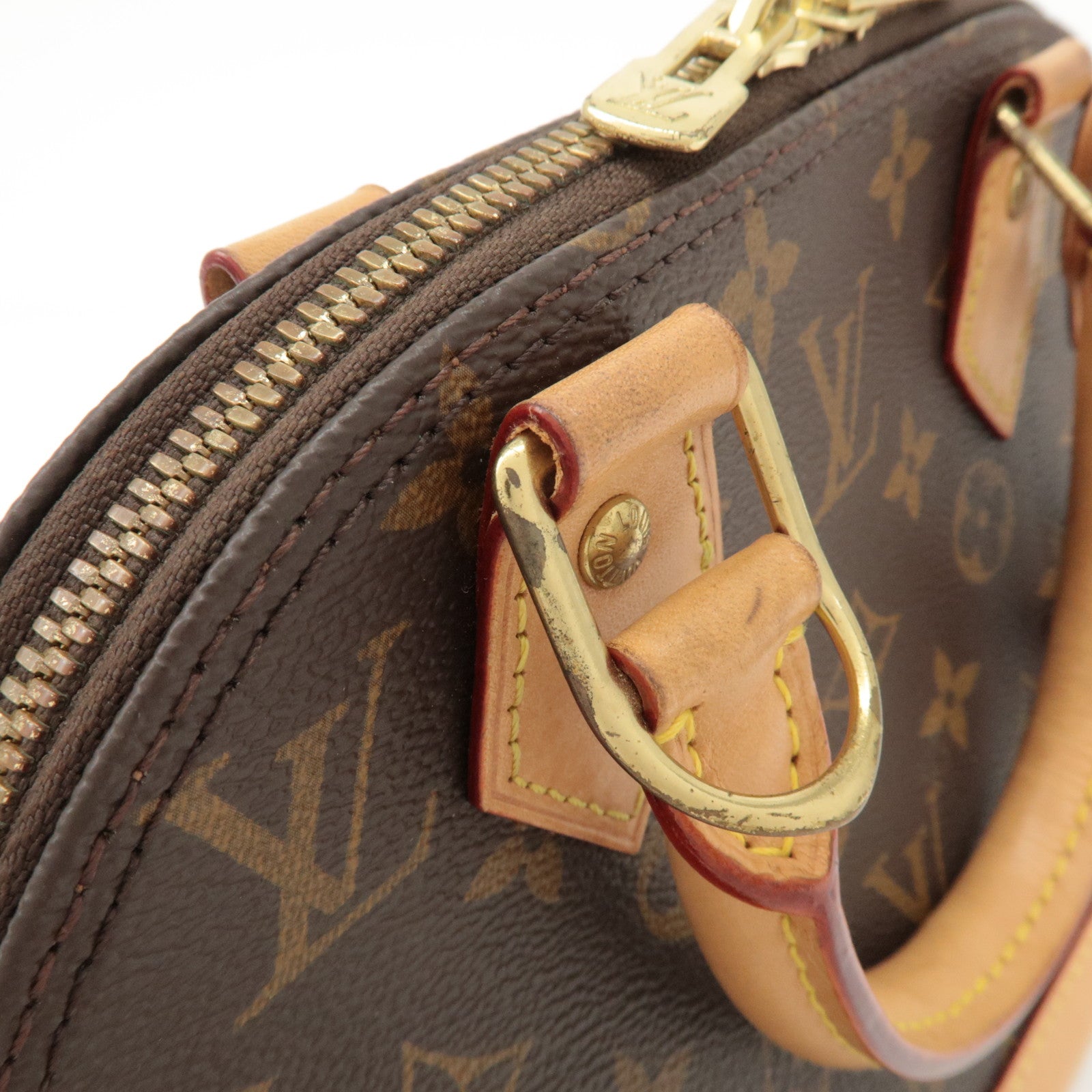 Louis Vuitton Monogram Alma BB 2Way Bag Hand Bag M53152 Used