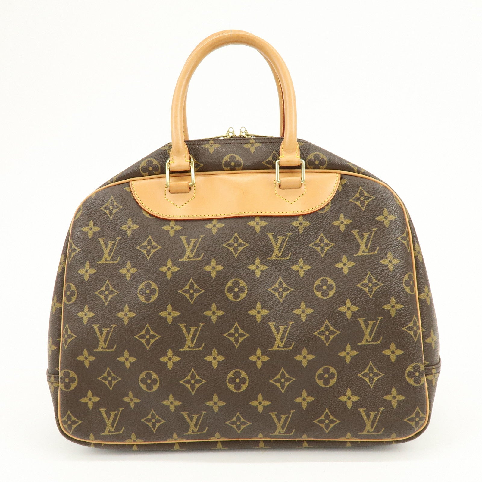 Louis Vuitton Monogram Canvas Deauville Hand Bag Brown M47270