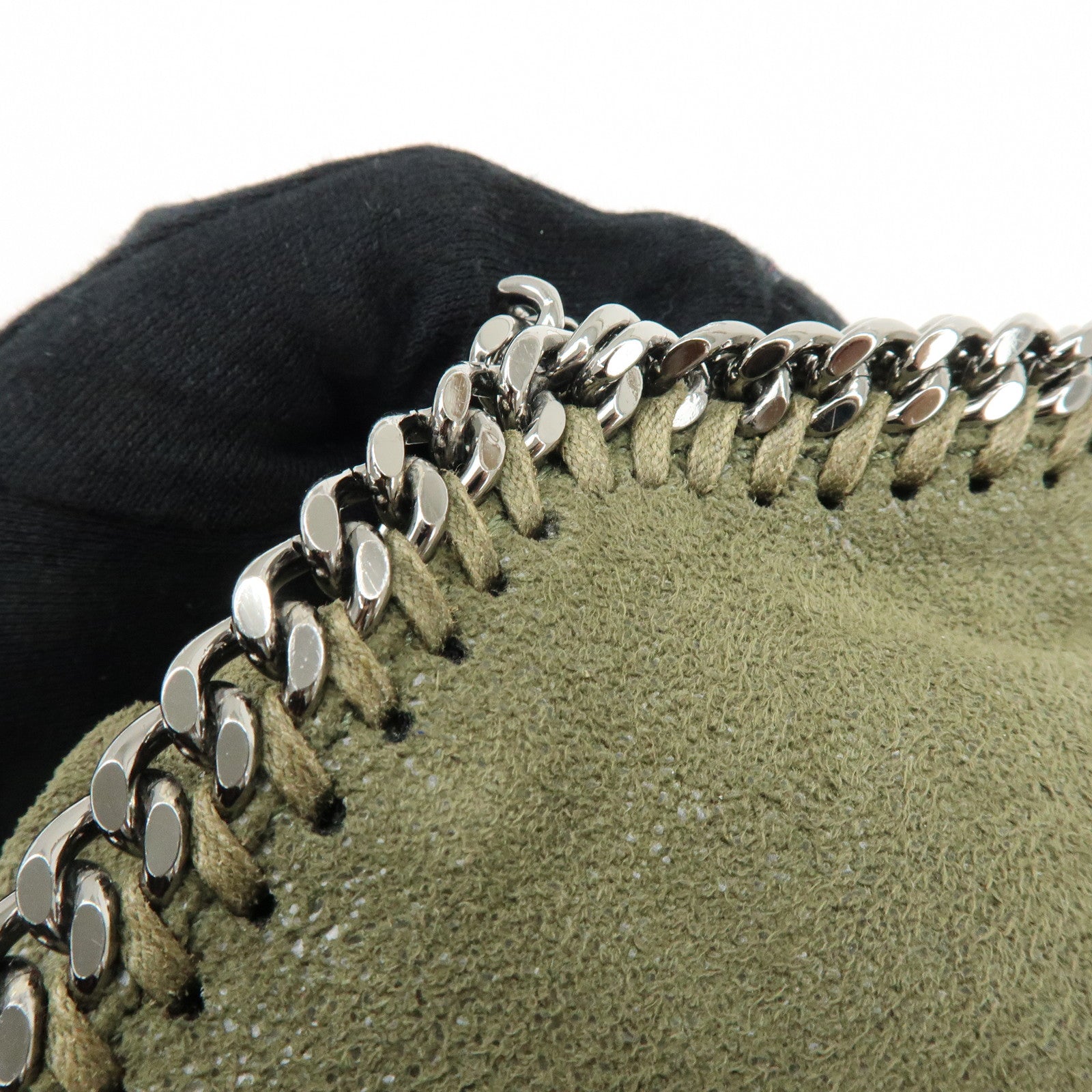 STELLA MCCARTNEY Falabella Mini Faux Leather 2Way Bag Khaki