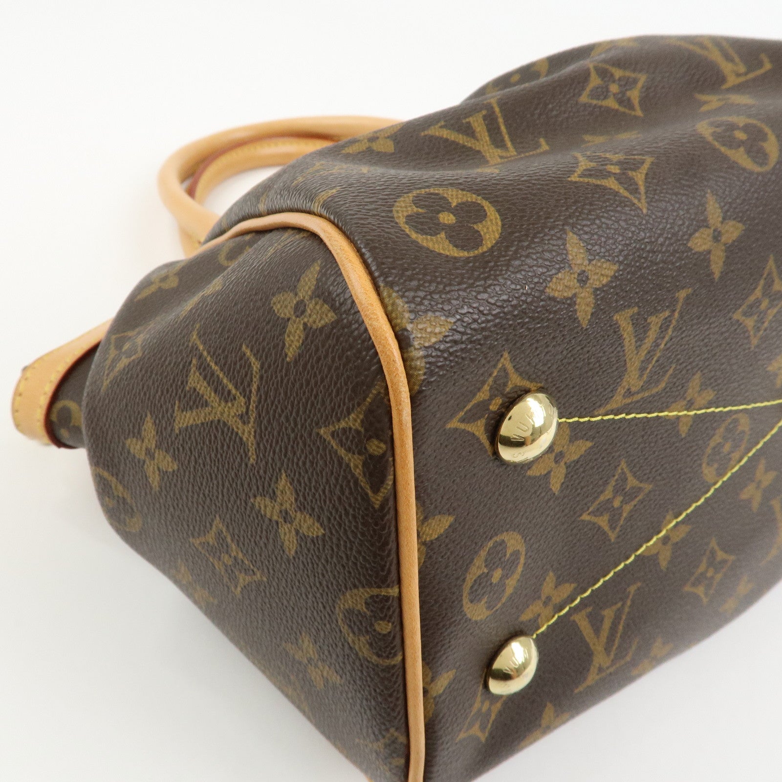 Louis Vuitton Monogram Tivoli PM Hand Bag Shoulder Bag Brown M40143