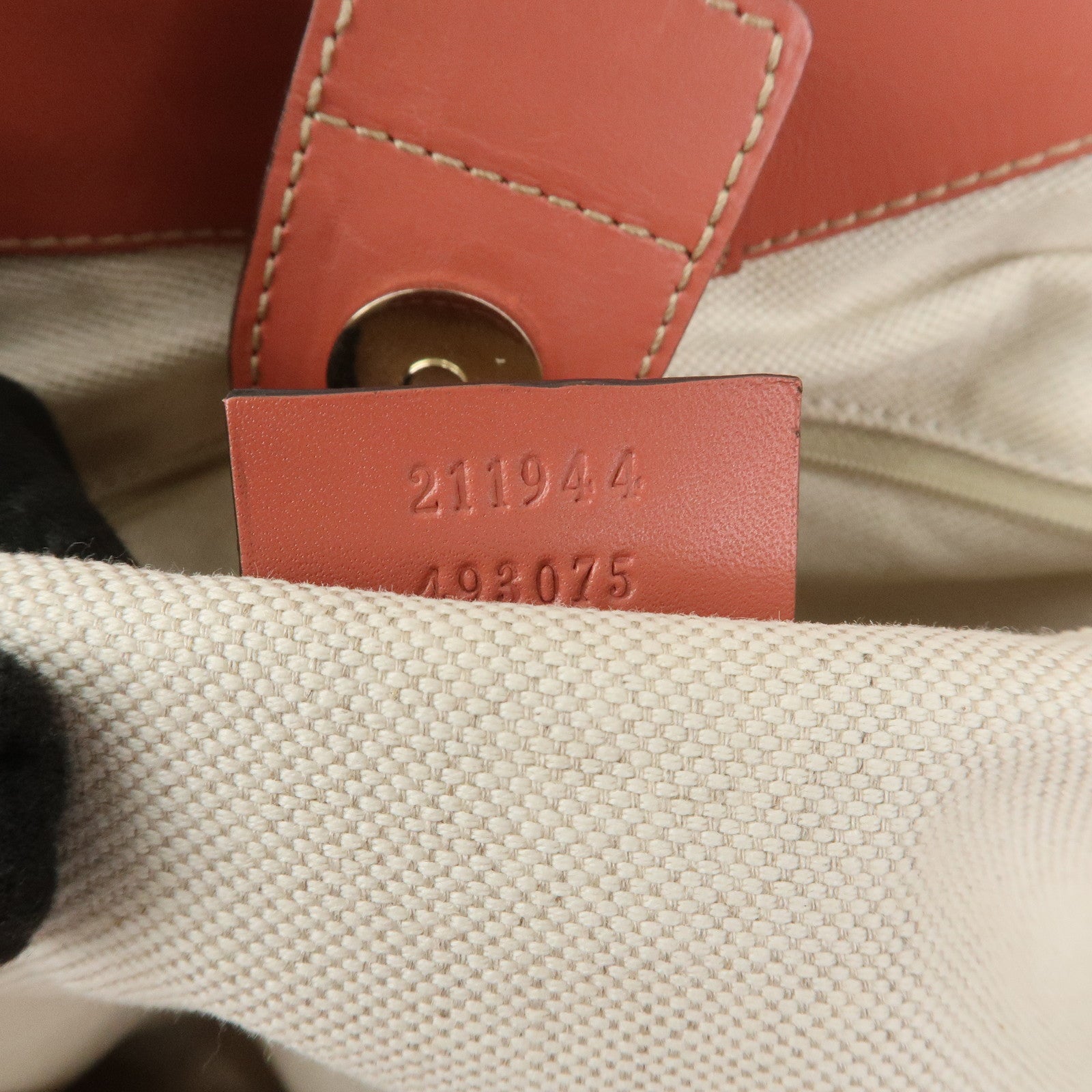 GUCCI Diamante Sukey Interlocking G Tote Bag Hand Bag Brown 211944