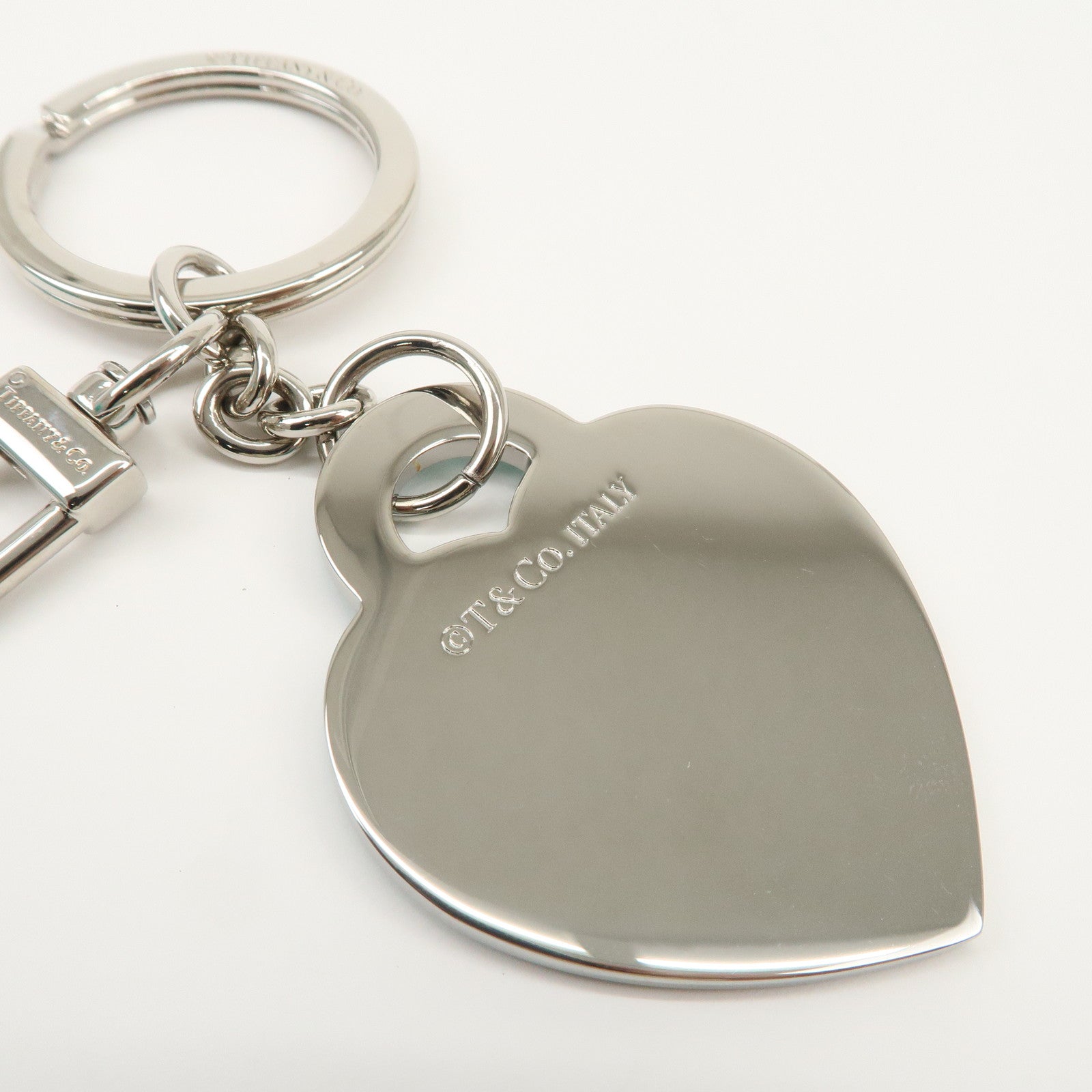 Tiffany & Co Return to Tiffany Heart Key Chain Key Ring Light BLue