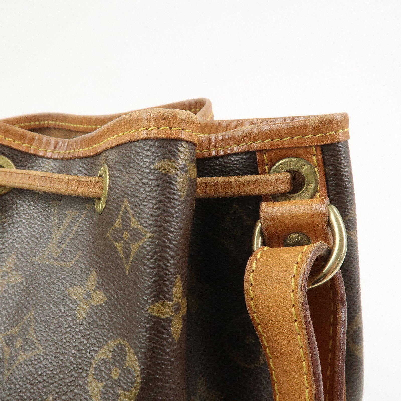 Louis Vuitton Monogram Petit Noe Shoulder Bag Brown M42226