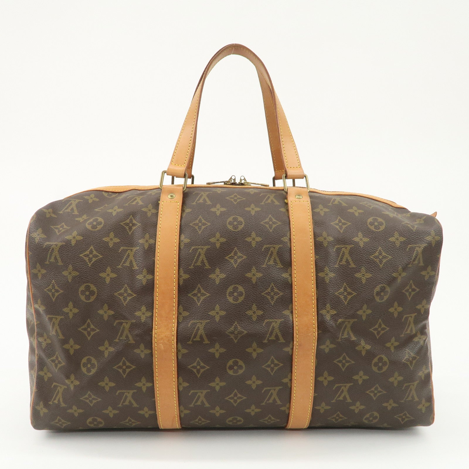 Louis Vuitton Monogram Sac Souple 45 Boston Bag Brown M41624