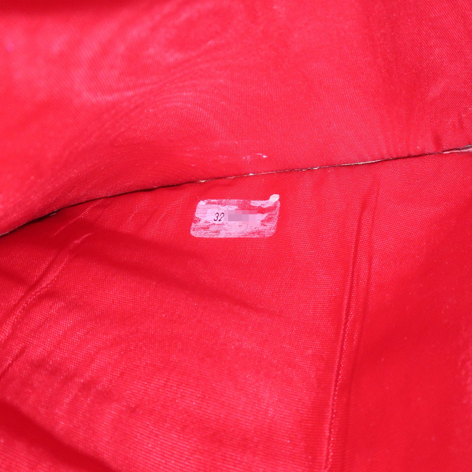 CHANEL COCO Mark Caviarskin Bi-fold Wallet Red A01429 Used