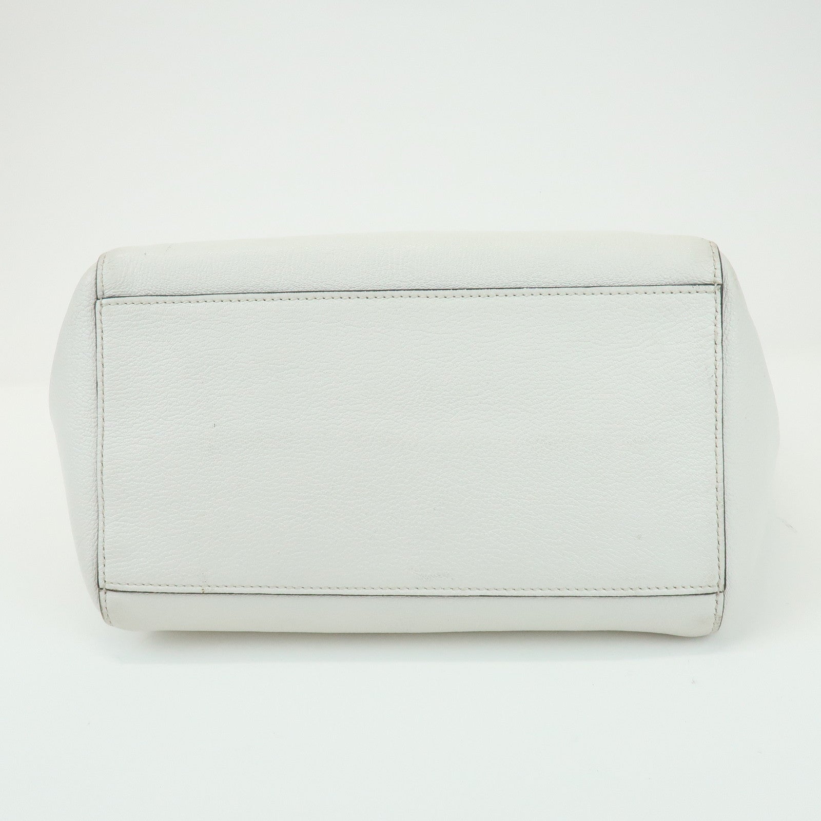 MIU MIU Madras Leather 2Way Bag Hand Bag Shoulder Bag White