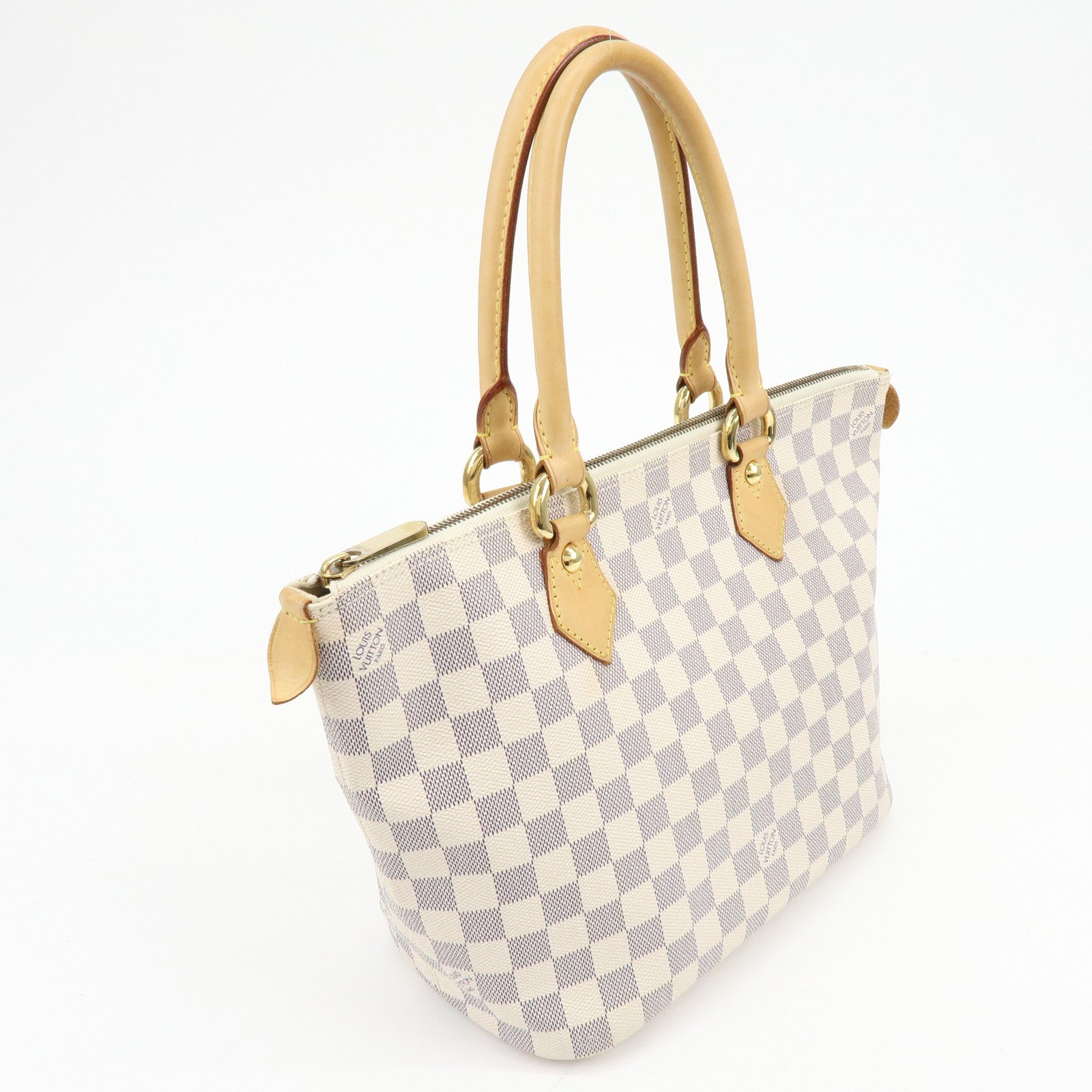 Louis Vuitton Damier Azur Saleya PM Tote Bag Hand Bag N51186