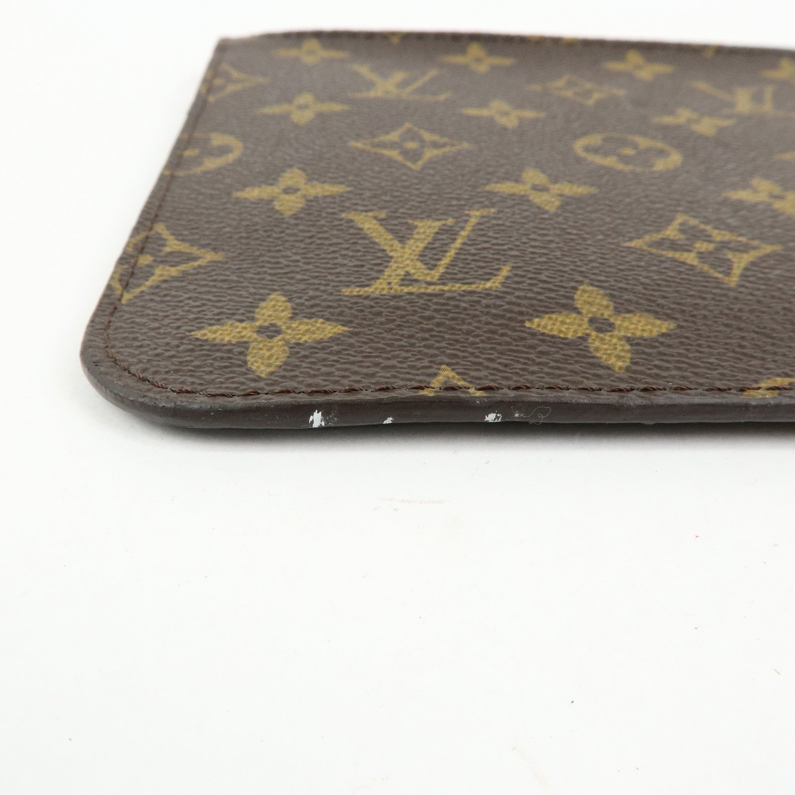 Louis Vuitton Monogram Pouch for Neverfull MM Tote Bag Brown