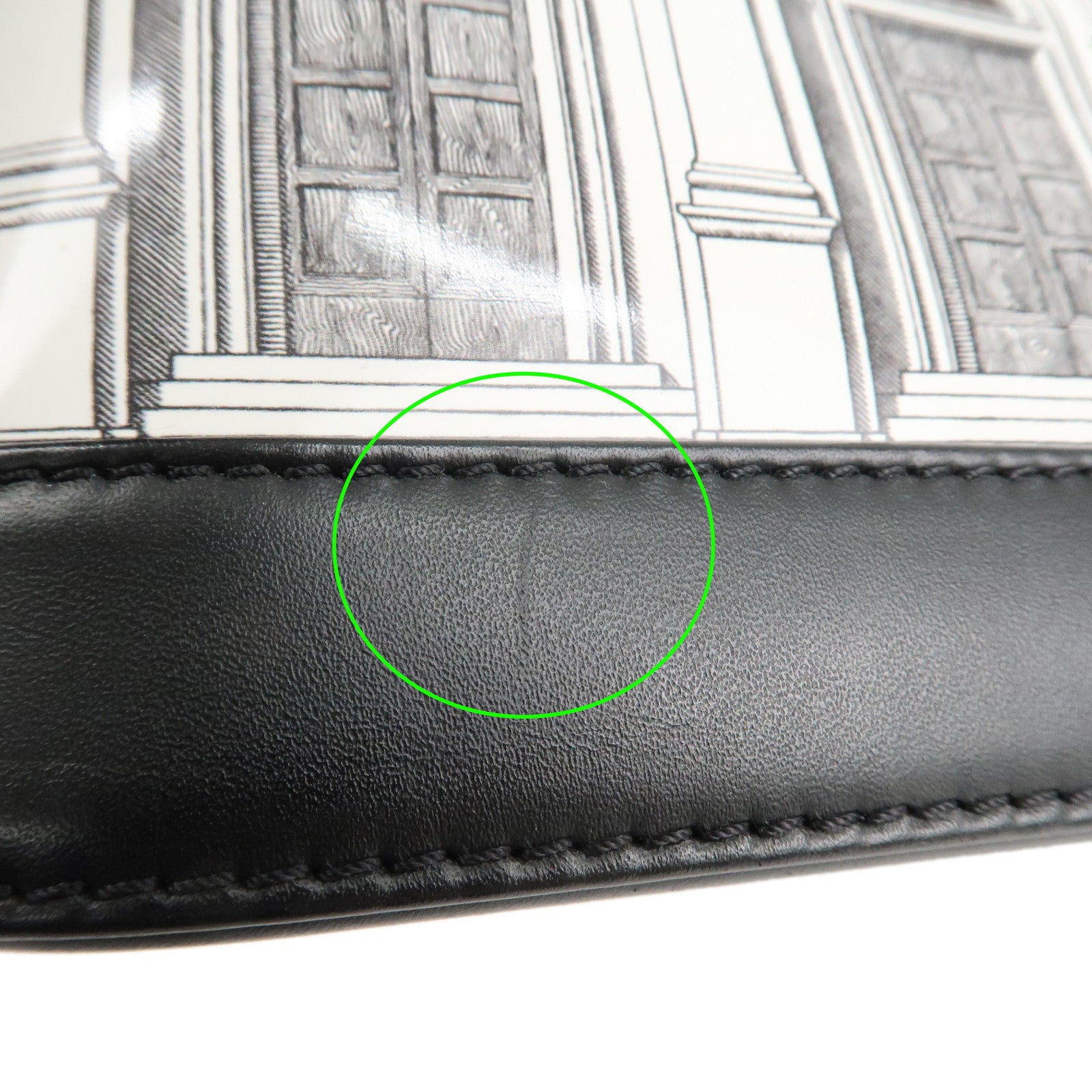 Louis Vuitton Fornasetti Monogram Patent Leather Alma BB Hand Bag Used