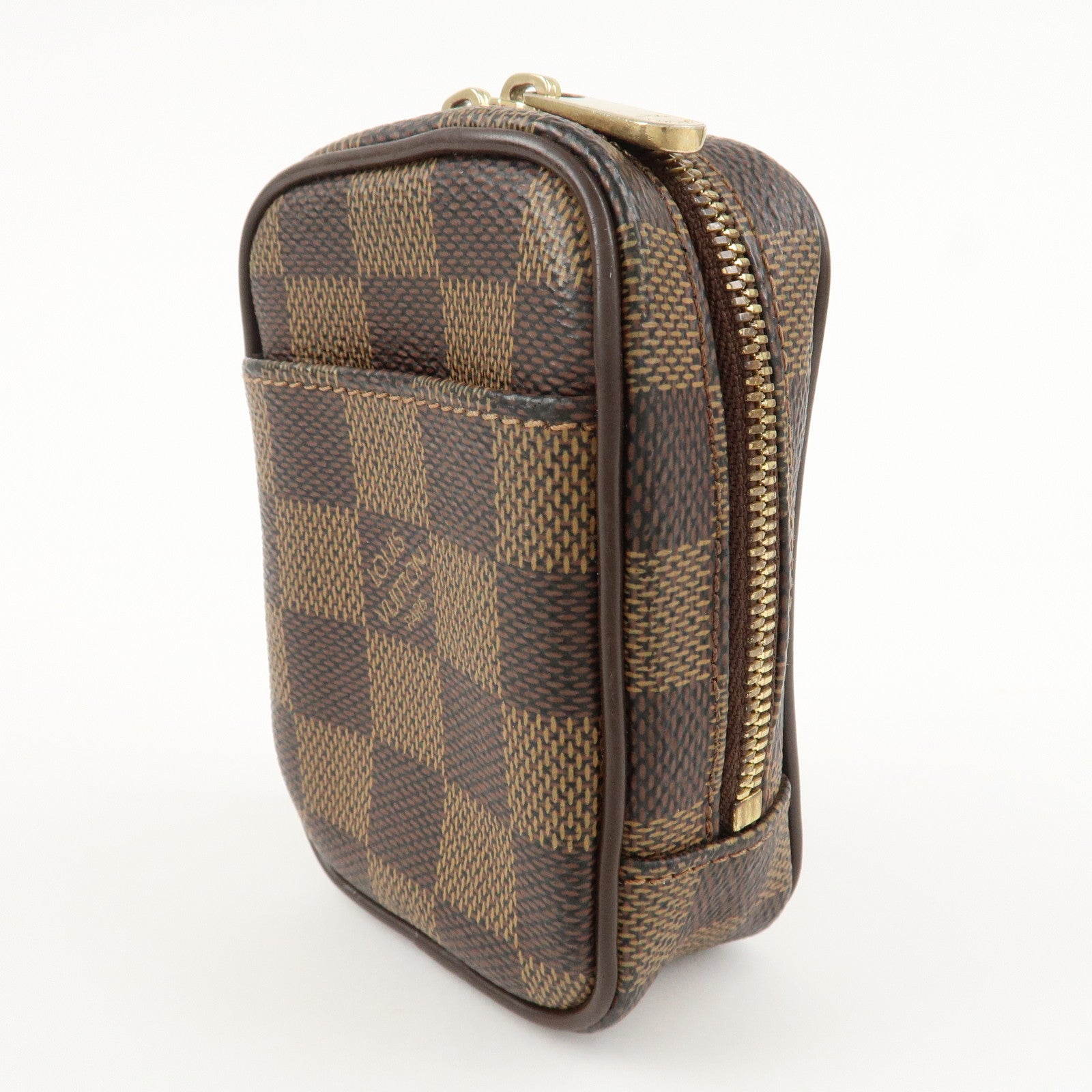Louis Vuitton Damier Leather Canvas Etui Okapi PM Camera Case N61738 Used