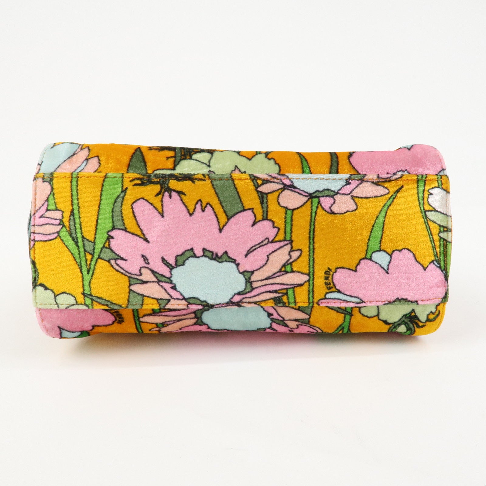 FENDI Peekaboo Small Velour 2Way Shoulder Bag Hand Bag BN244