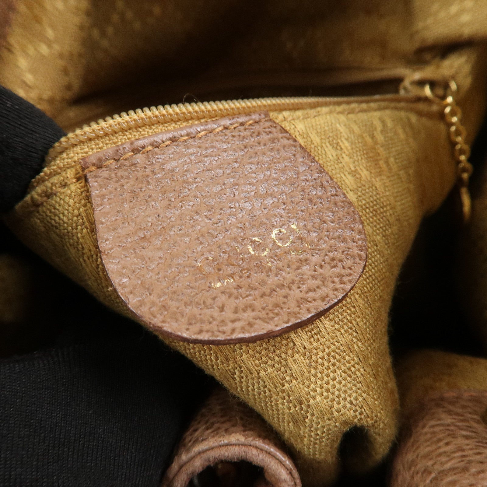 GUCCI Bamboo Suede Leather 2WAY Bag Hand Bag Brown 001・3754・1657