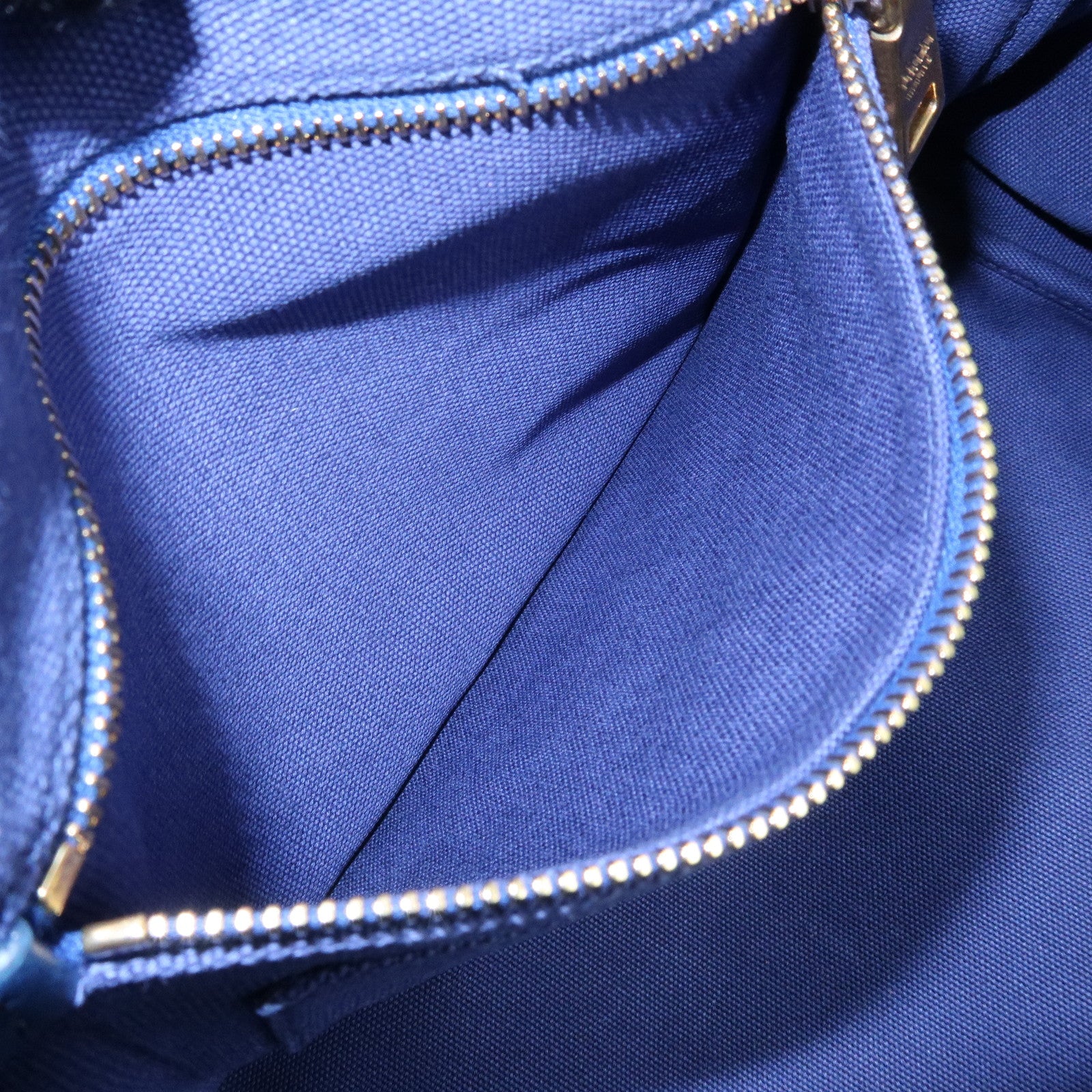PRADA Triangle Logo Canapa 2Way Tote Bag Hand Bag Blue BN2642