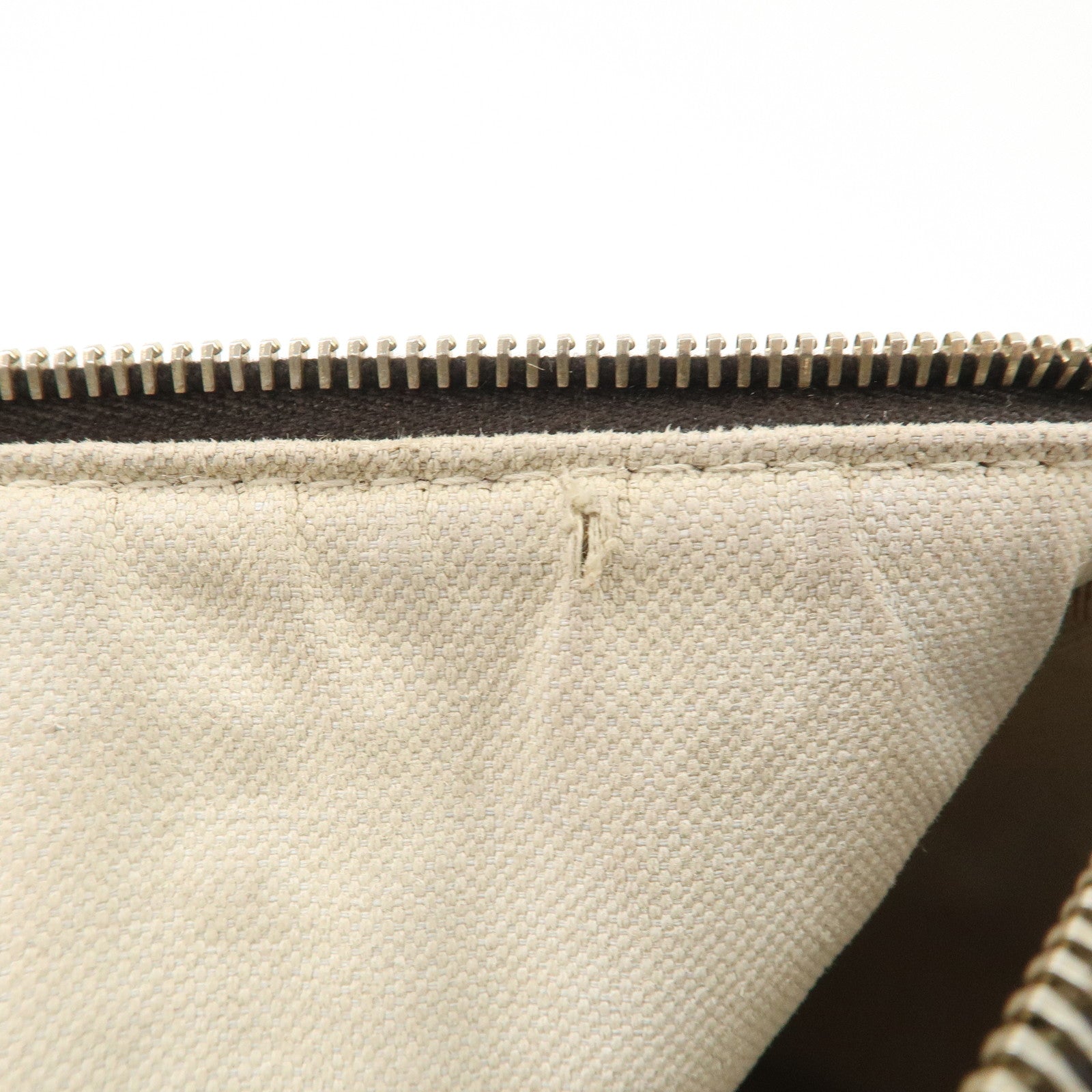 GUCCI Sherry GG Canvas Leather 2Way Bag Boston Bag Beige 247205 Used