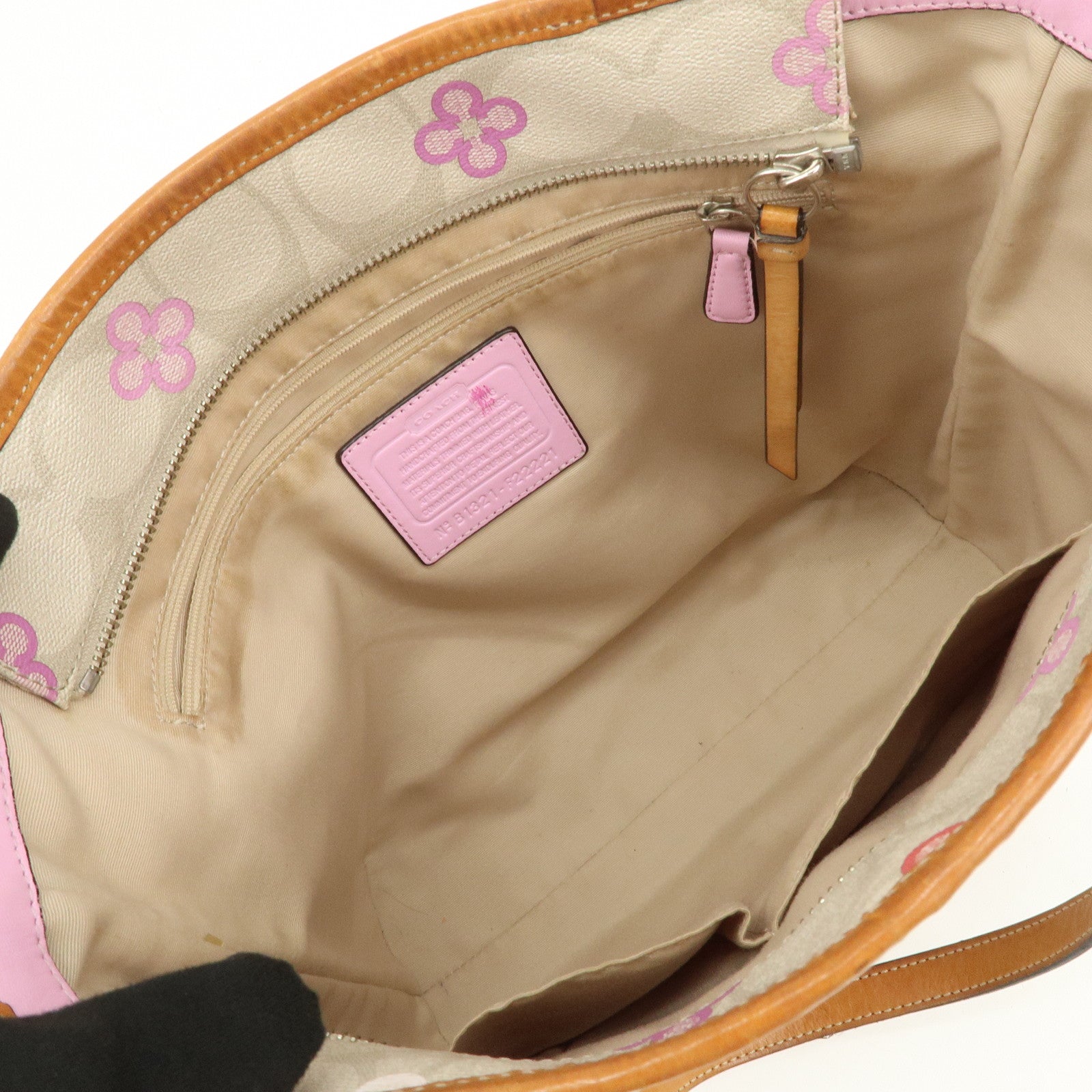 COACH Signature PVC Canvas Leather Set of 3 Shoulder Bag