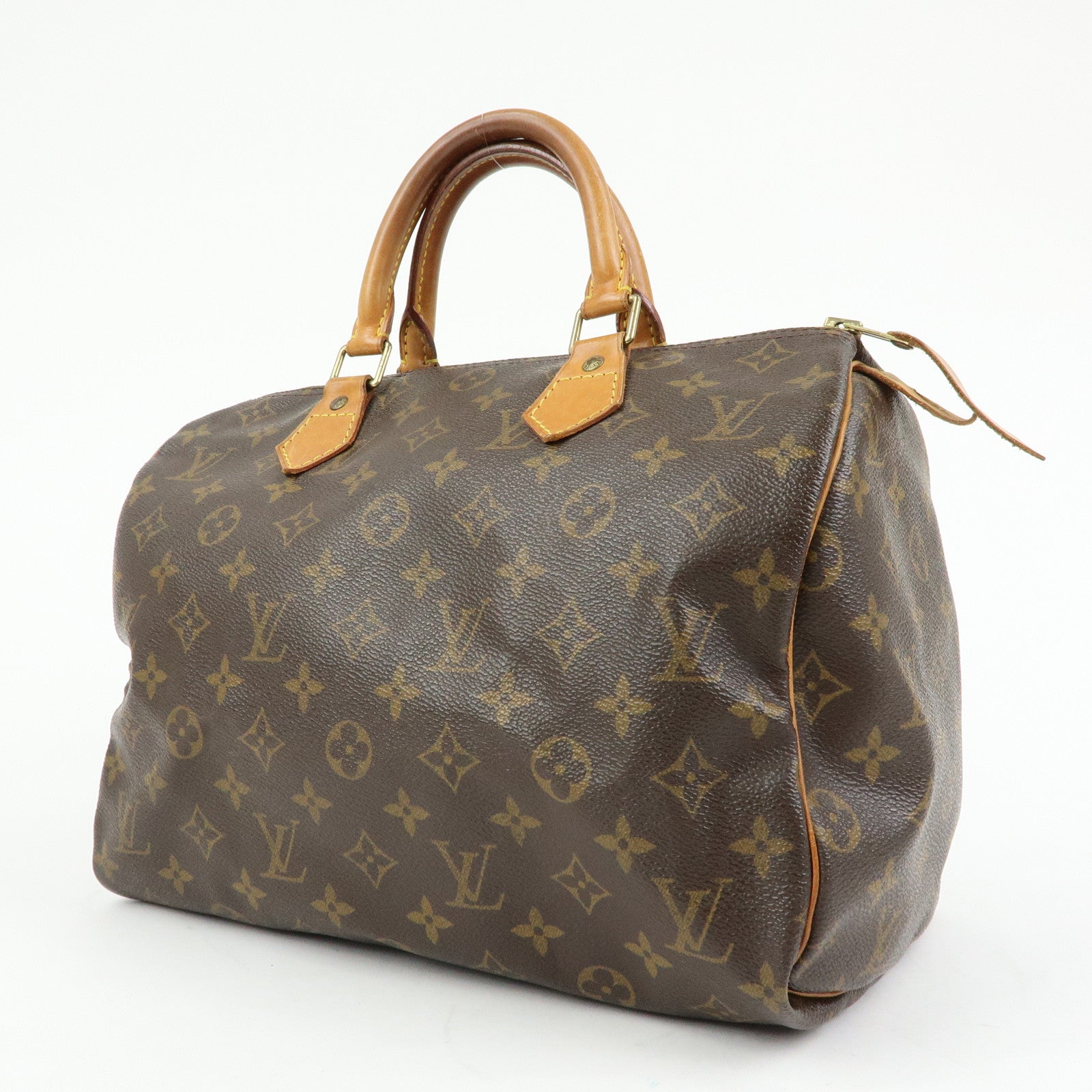 Louis Vuitton Monogram Speedy 30 Boston Bag Hand Bag Brown M41526