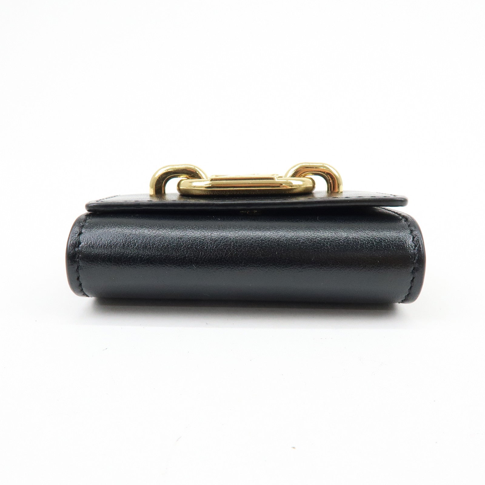 Louis Vuitton Leather Bijou Sac Earphone Case Pouch Noir M00829