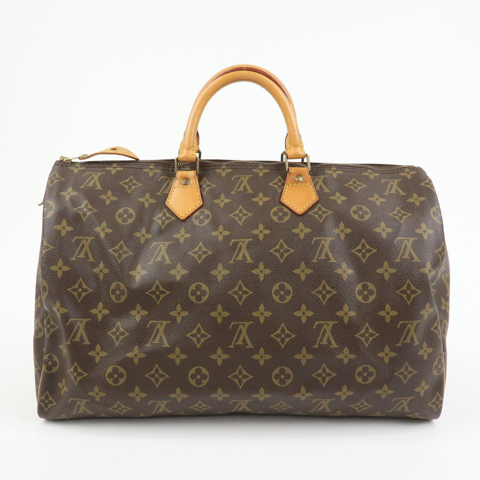 Louis Vuitton Monogram Speedy 40 Hand Bag Boston Bag Brown M41522