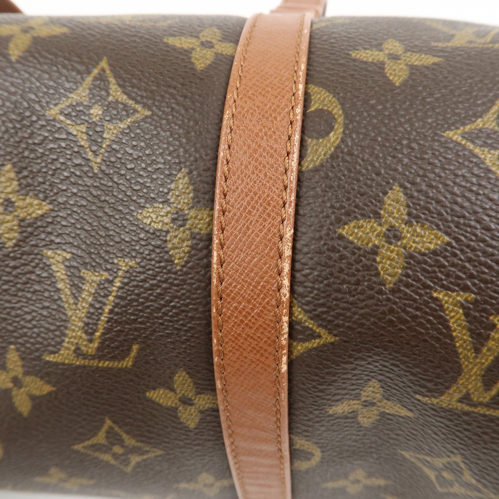 Louis Vuitton Monogram Papillon 30 Hand Bag Brown M51365