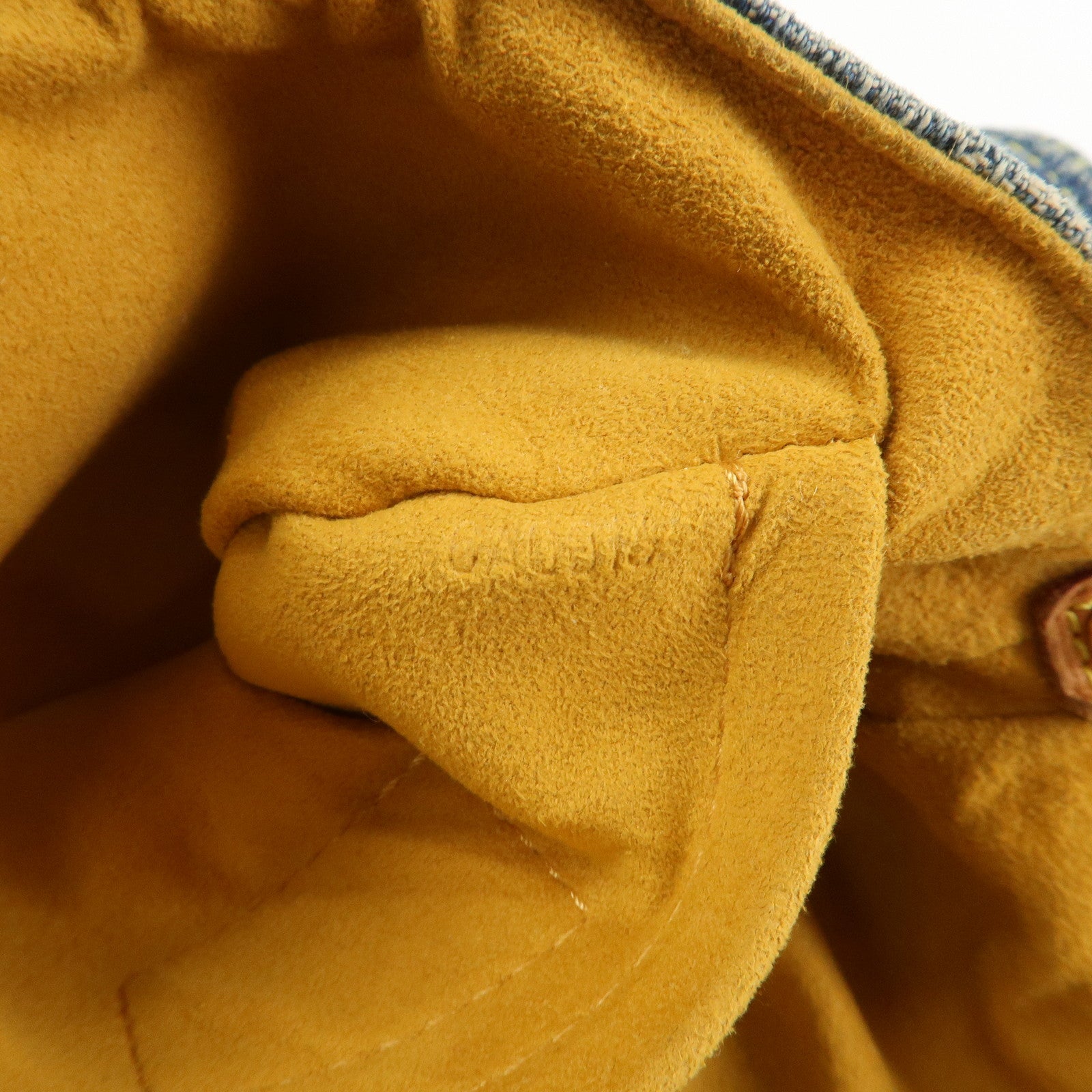 Louis Vuitton Monogram Denim Mini Pleaty Shoulder Bag Blue M95050